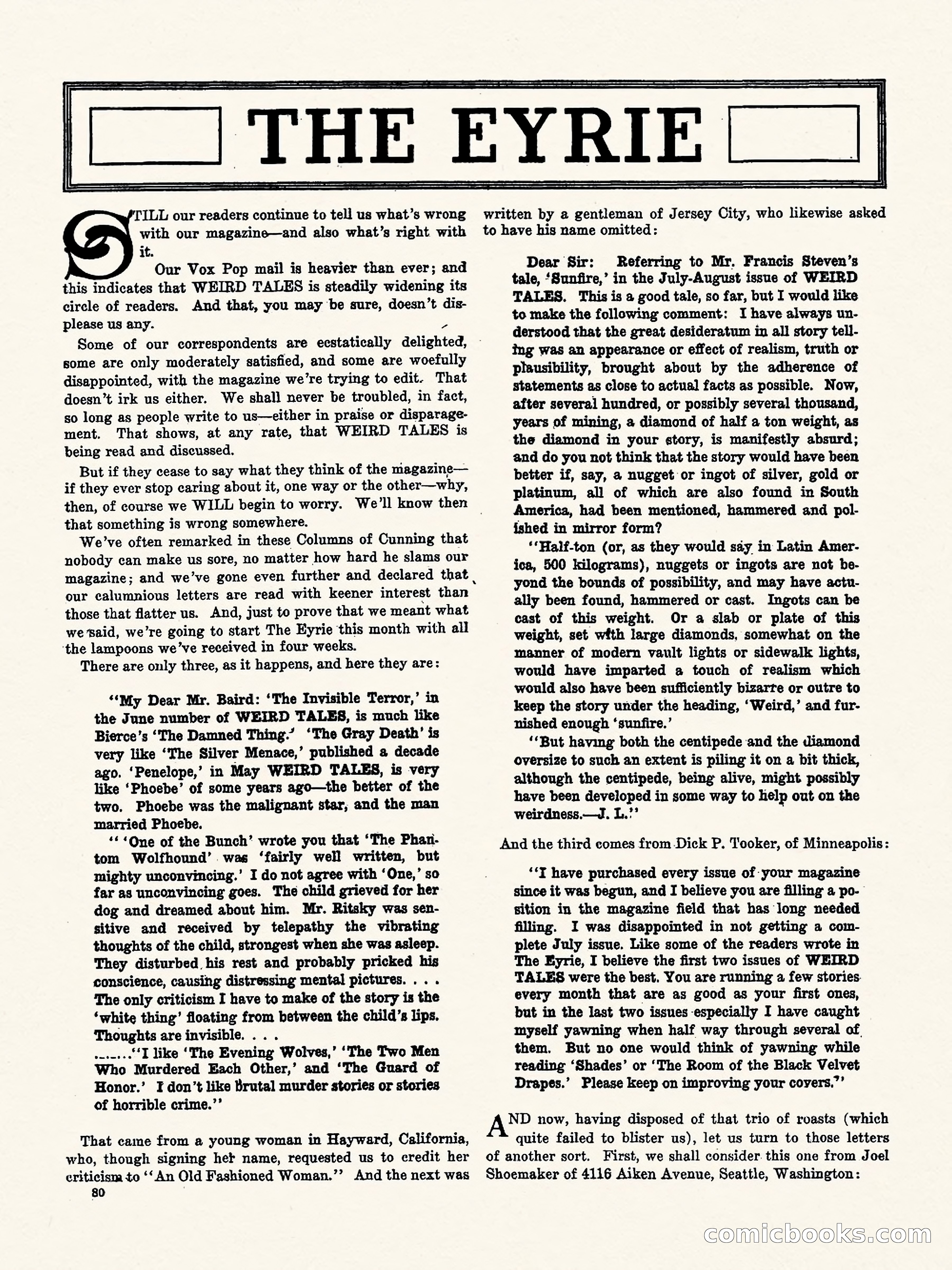 Weird Tales, Vol. II No. 3 — page 81 of 98
