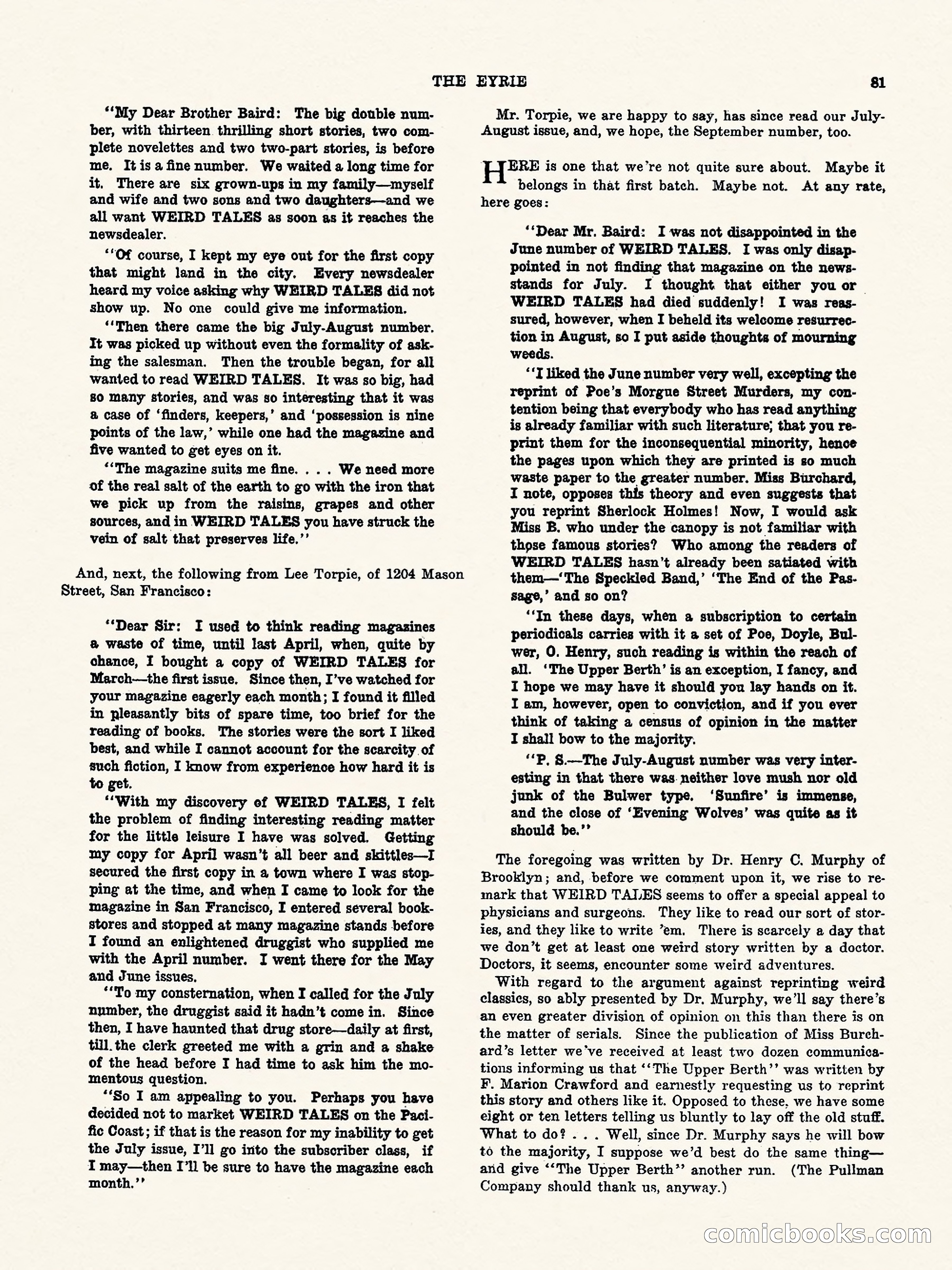 Weird Tales, Vol. II No. 3 — page 82 of 98