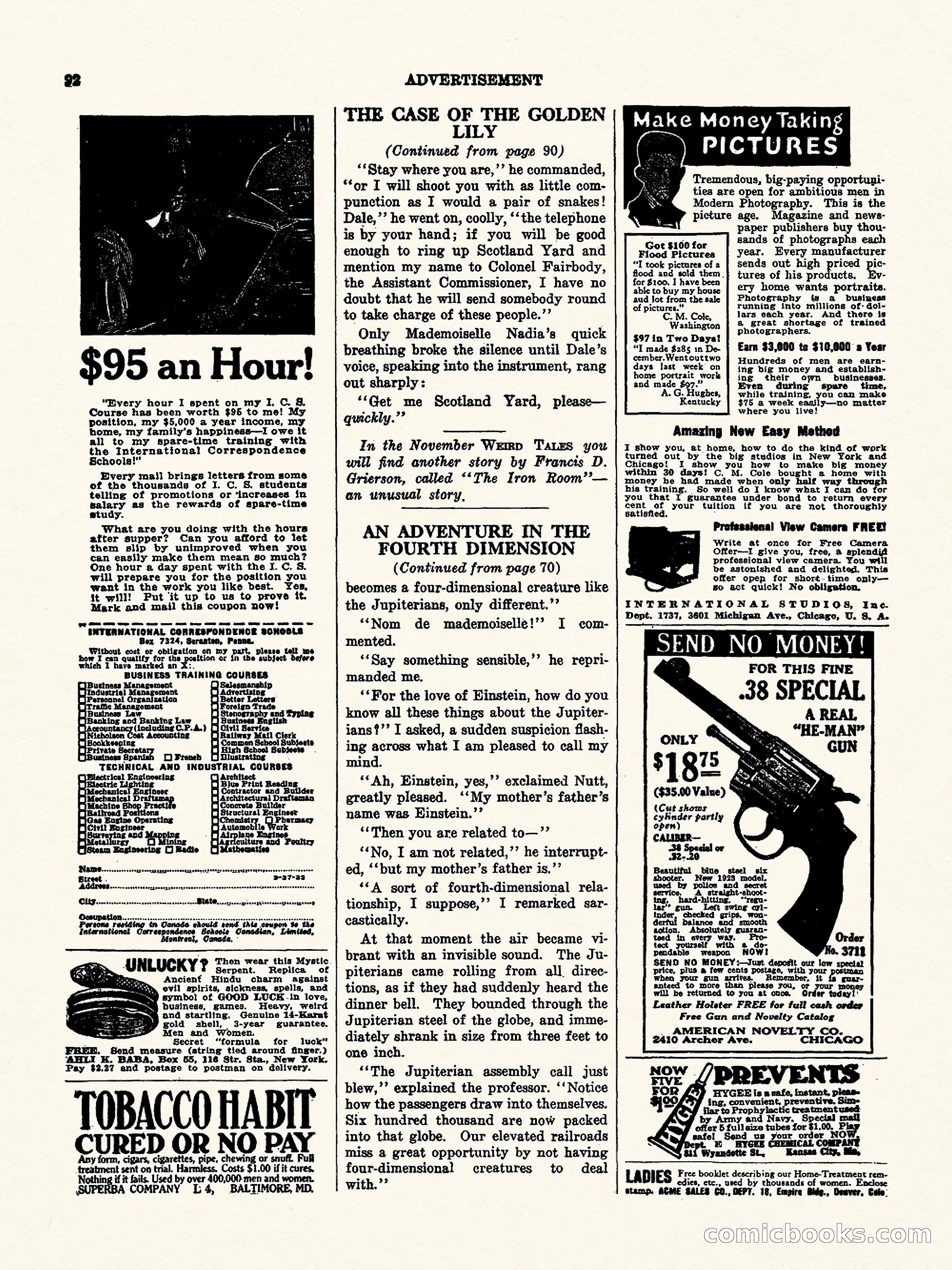 Weird Tales, Vol. II No. 3 — page 93 of 98