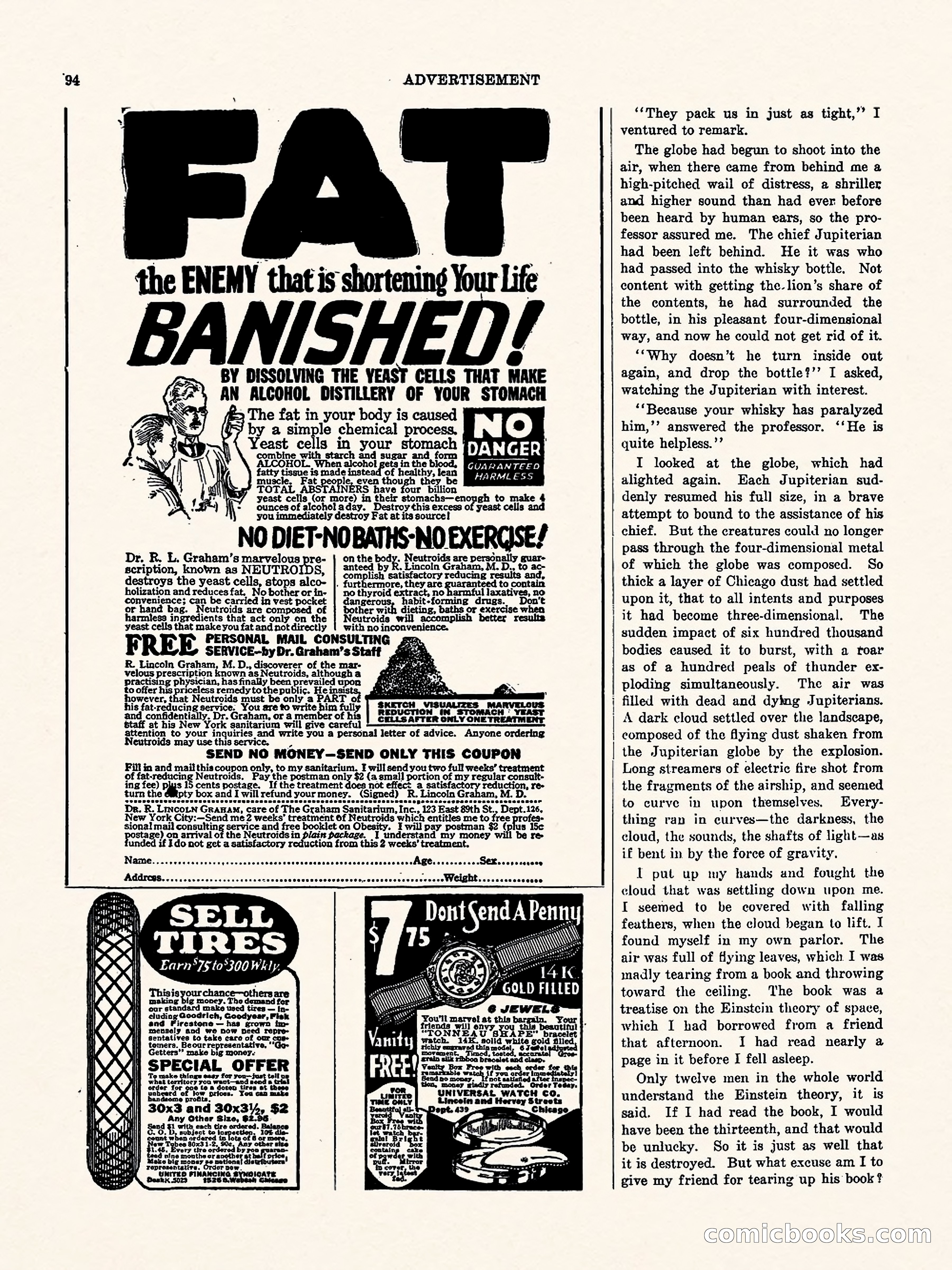 Weird Tales, Vol. II No. 3 — page 95 of 98