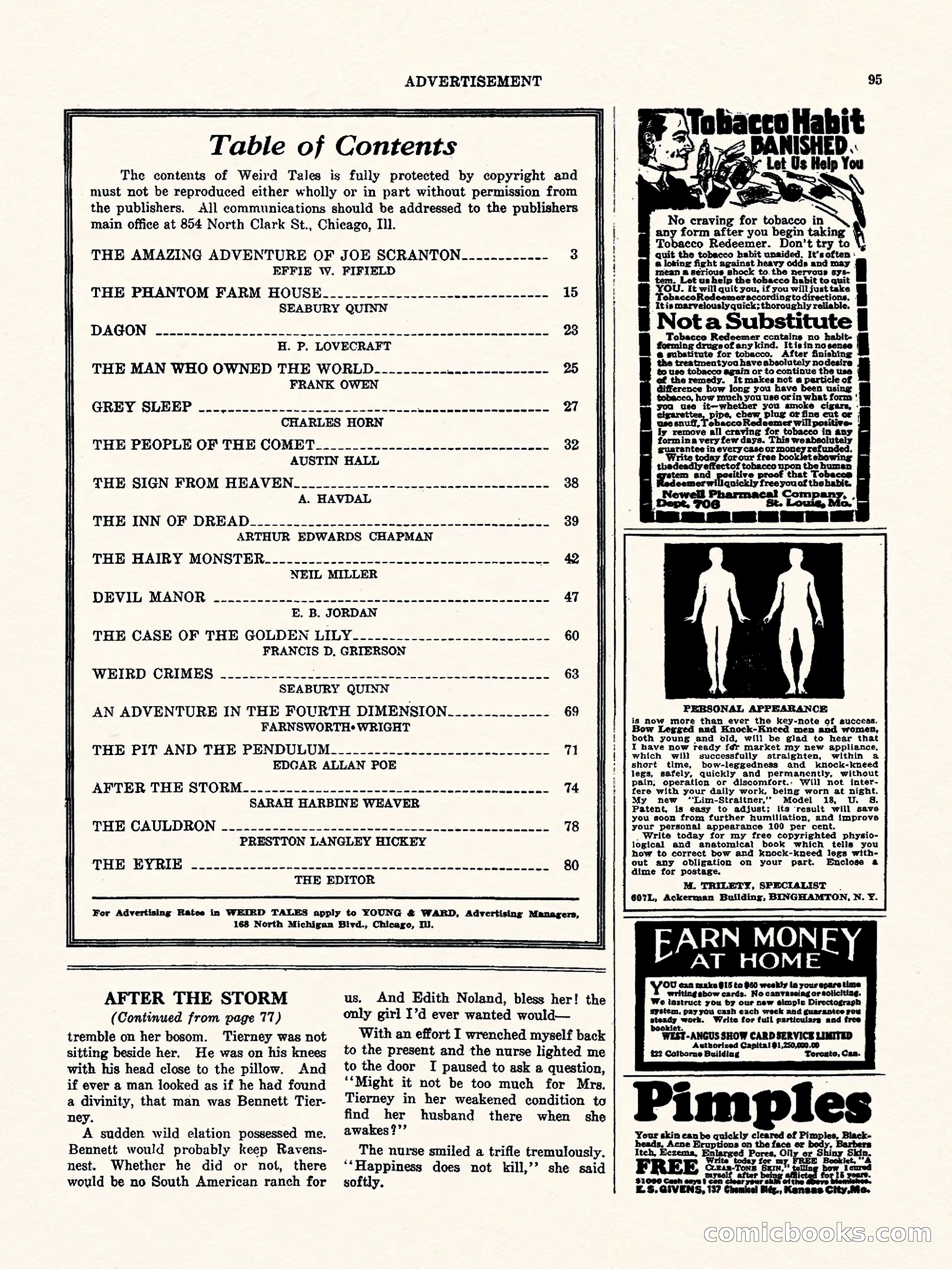 Weird Tales, Vol. II No. 3 — page 96 of 98