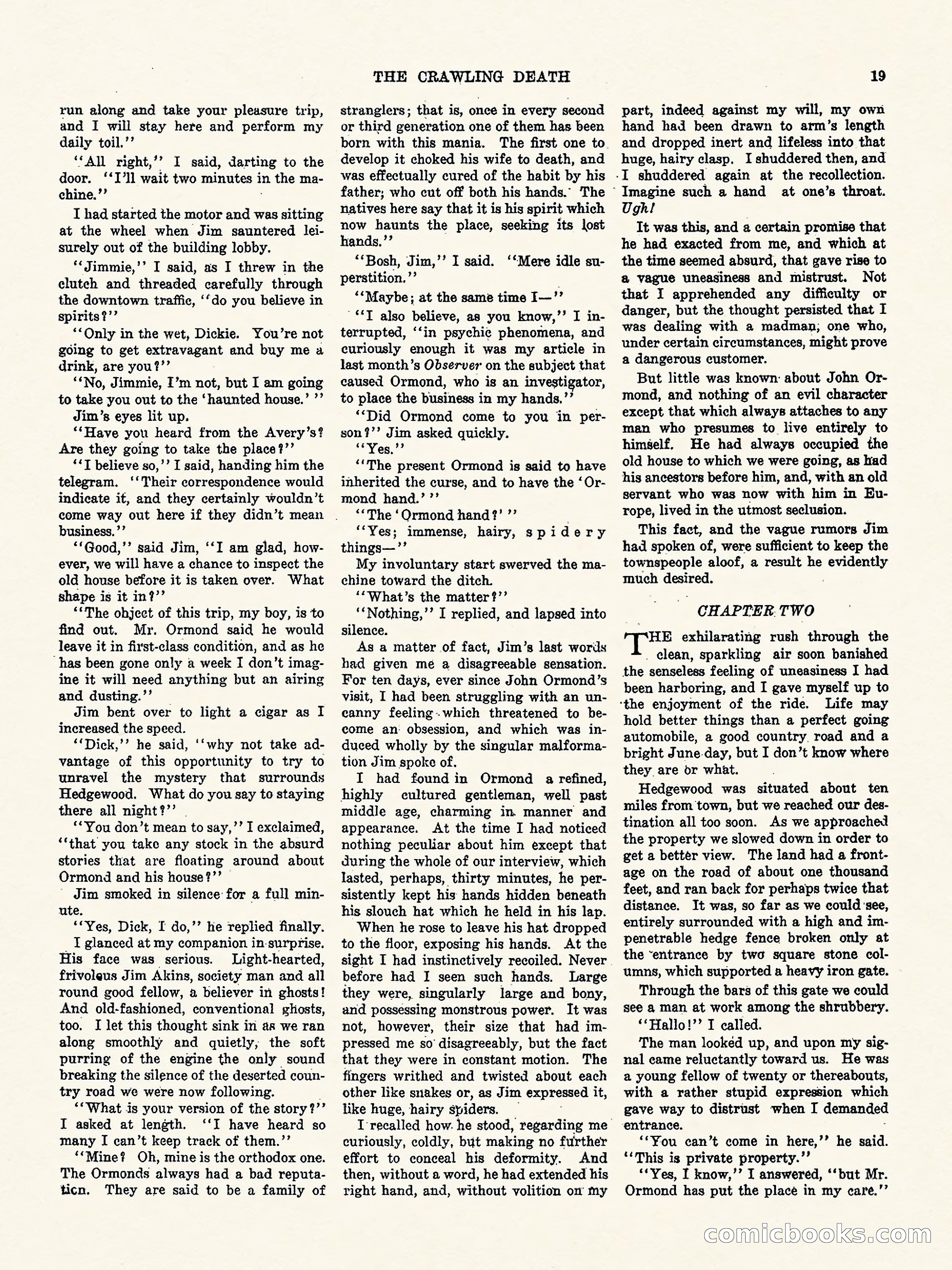 Weird Tales, Vol. 2, No. 4 — page 20 of 98