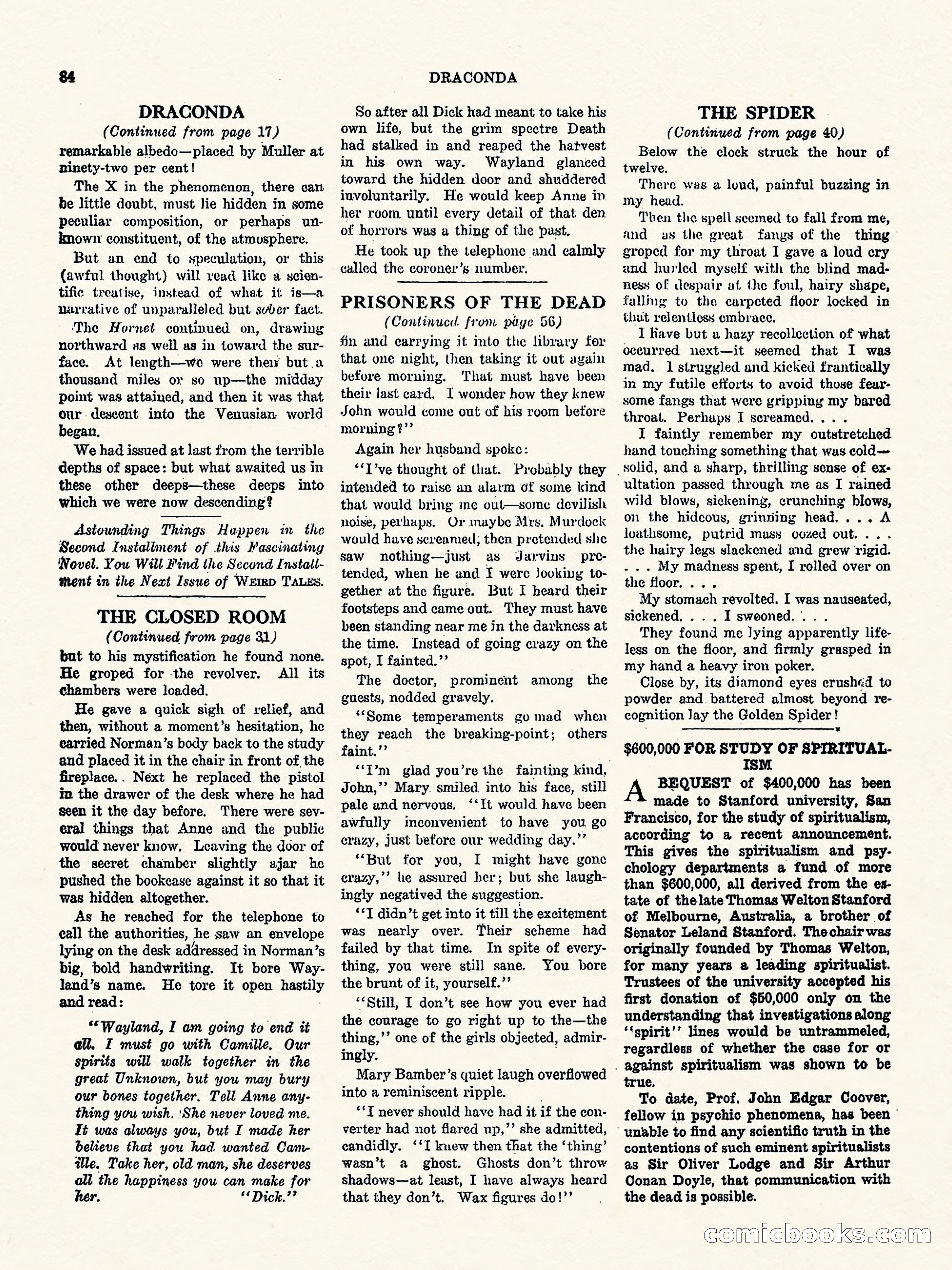 Weird Tales, Vol. 2, No. 4 — page 85 of 98