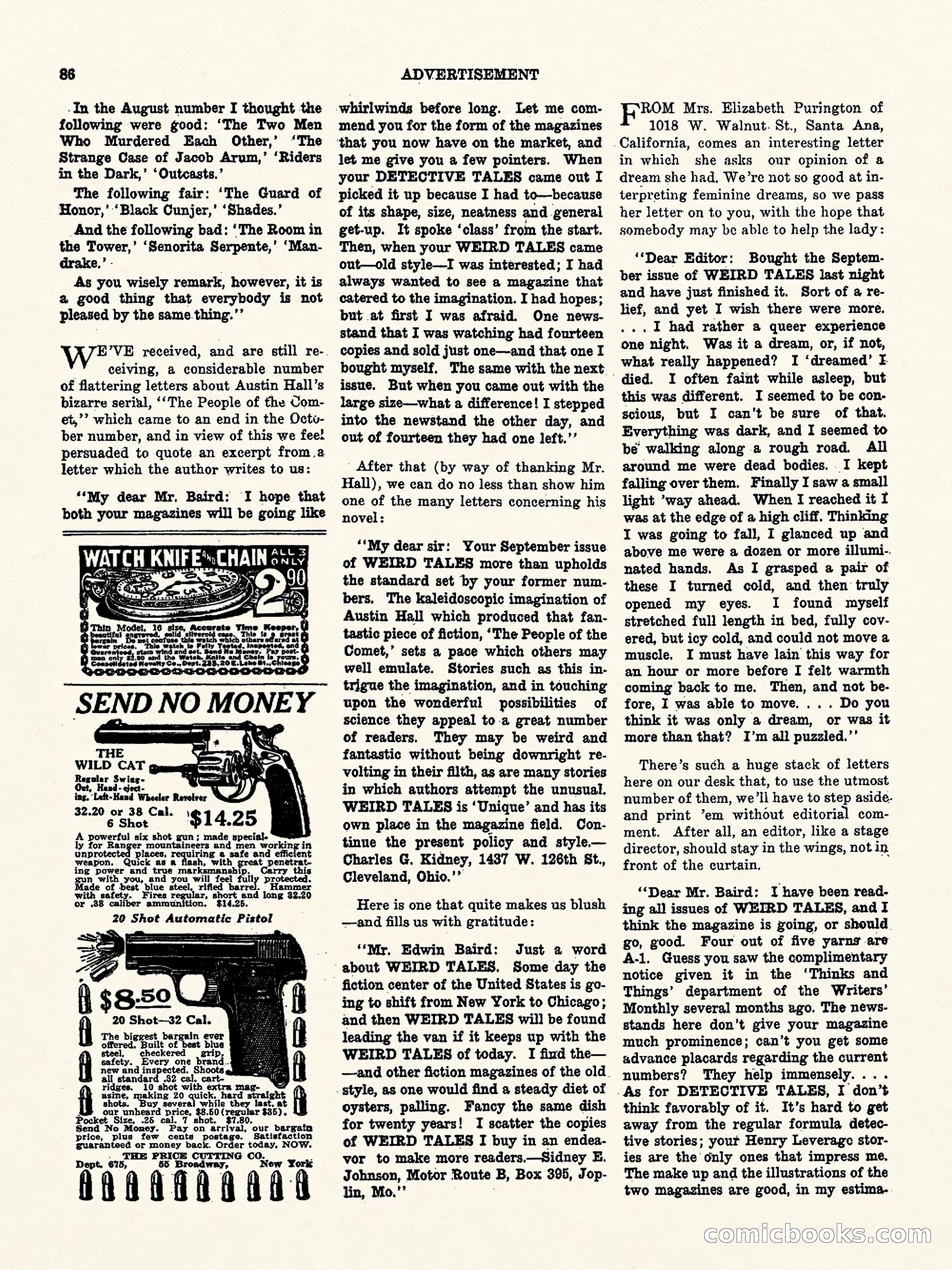 Weird Tales, Vol. 2, No. 4 — page 87 of 98