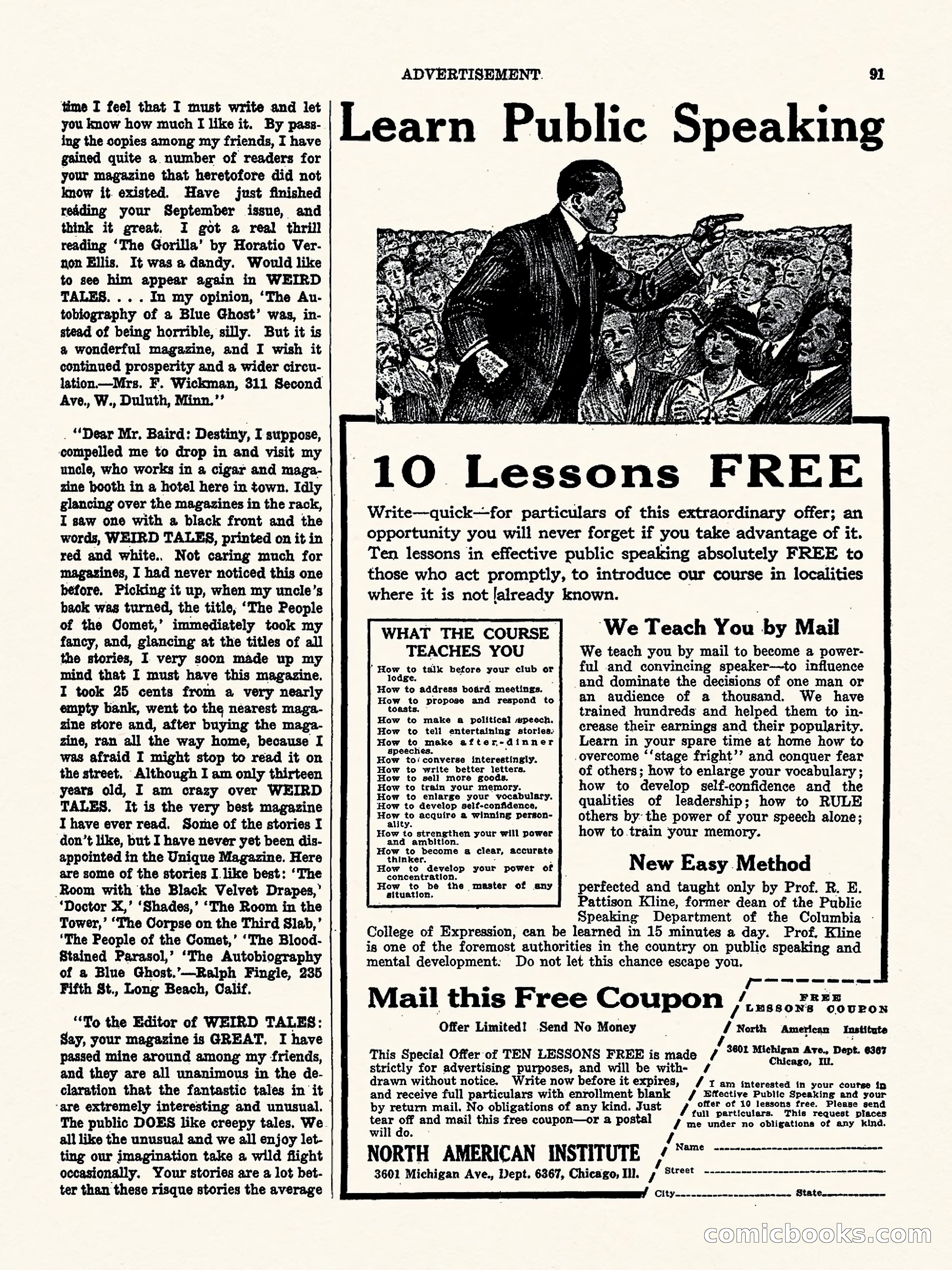 Weird Tales, Vol. 2, No. 4 — page 92 of 98