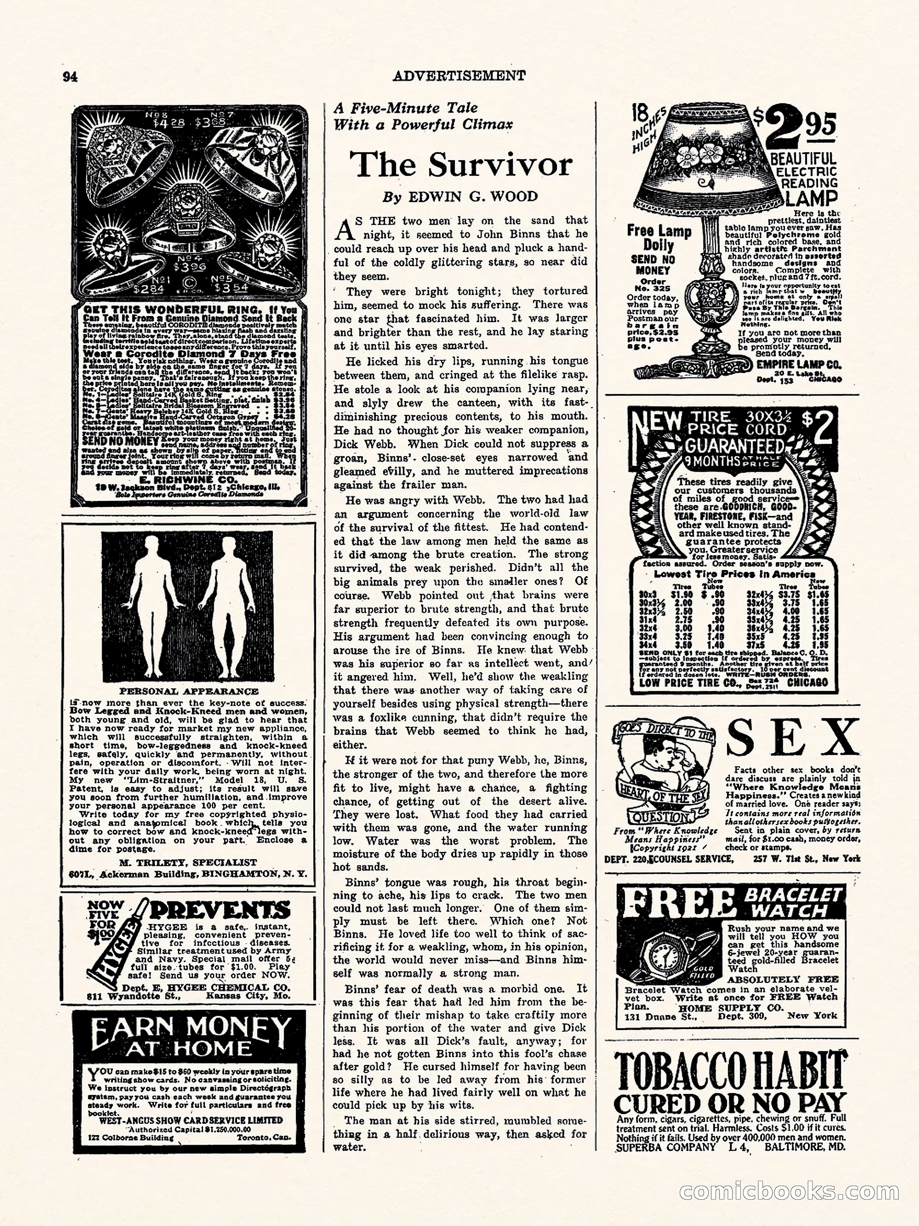 Weird Tales, Vol. 2, No. 4 — page 95 of 98