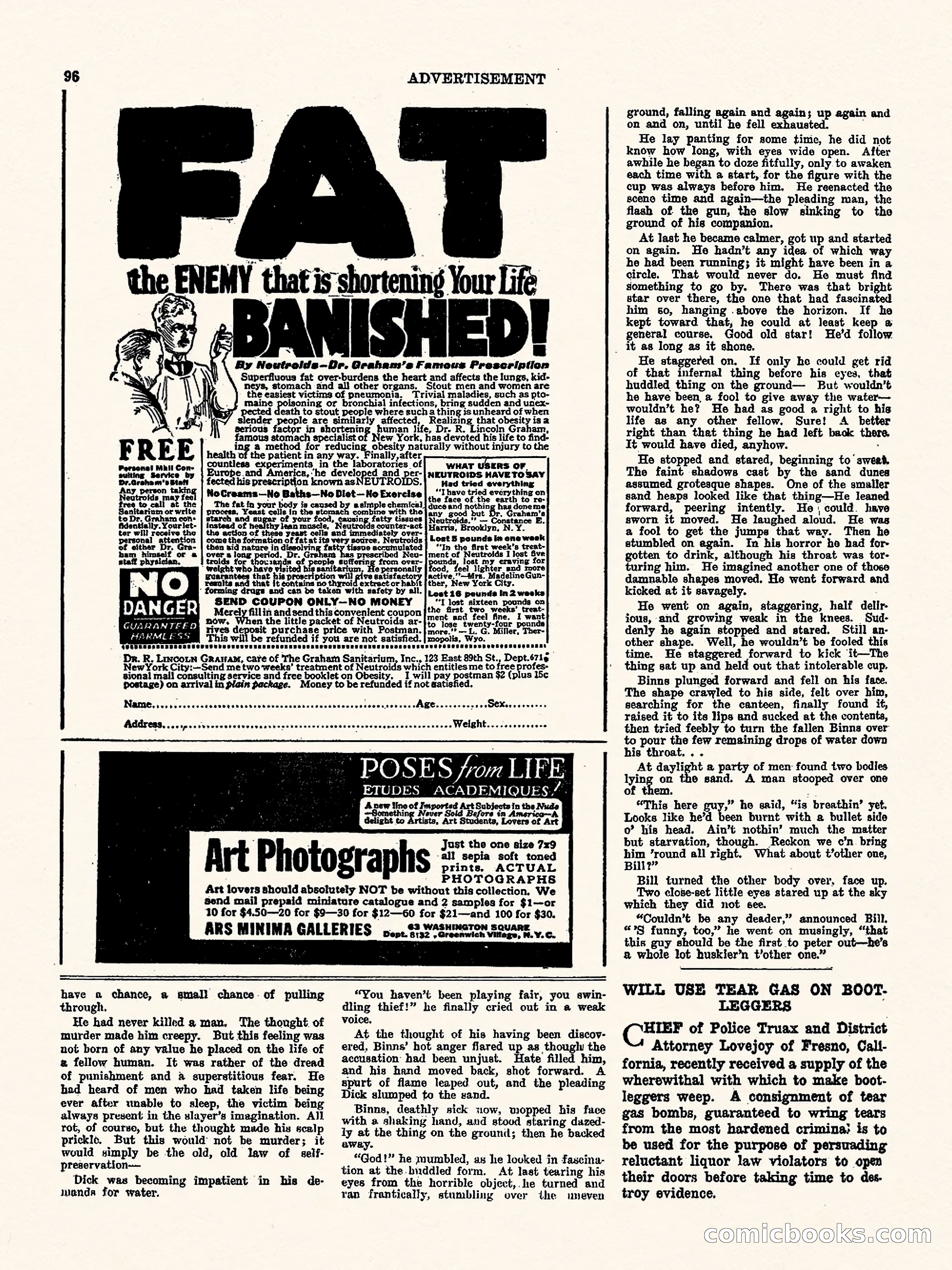 Weird Tales, Vol. 2, No. 4 — page 97 of 98