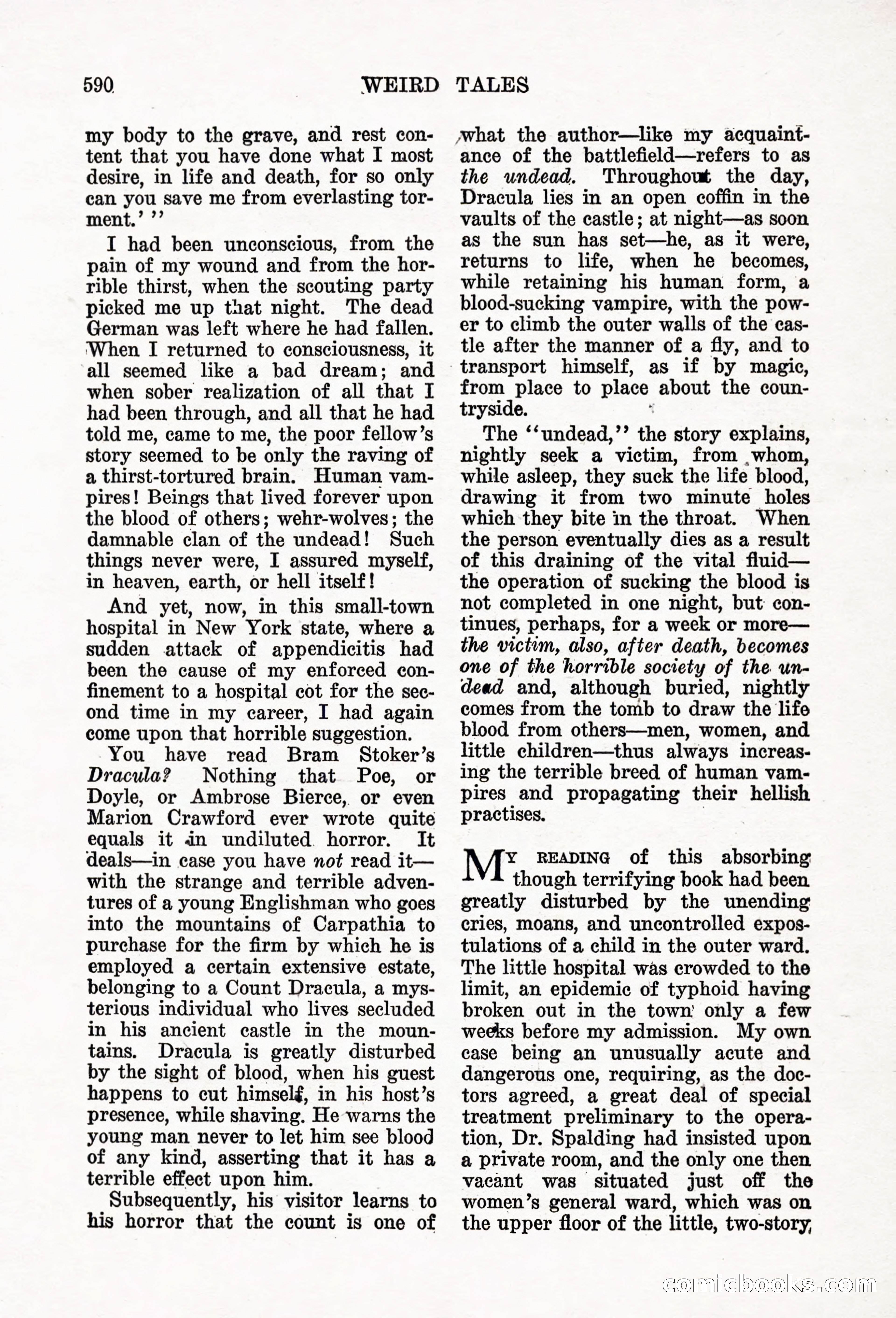 Weird Tales, Vol. 6, No. 5 — page 16 of 148