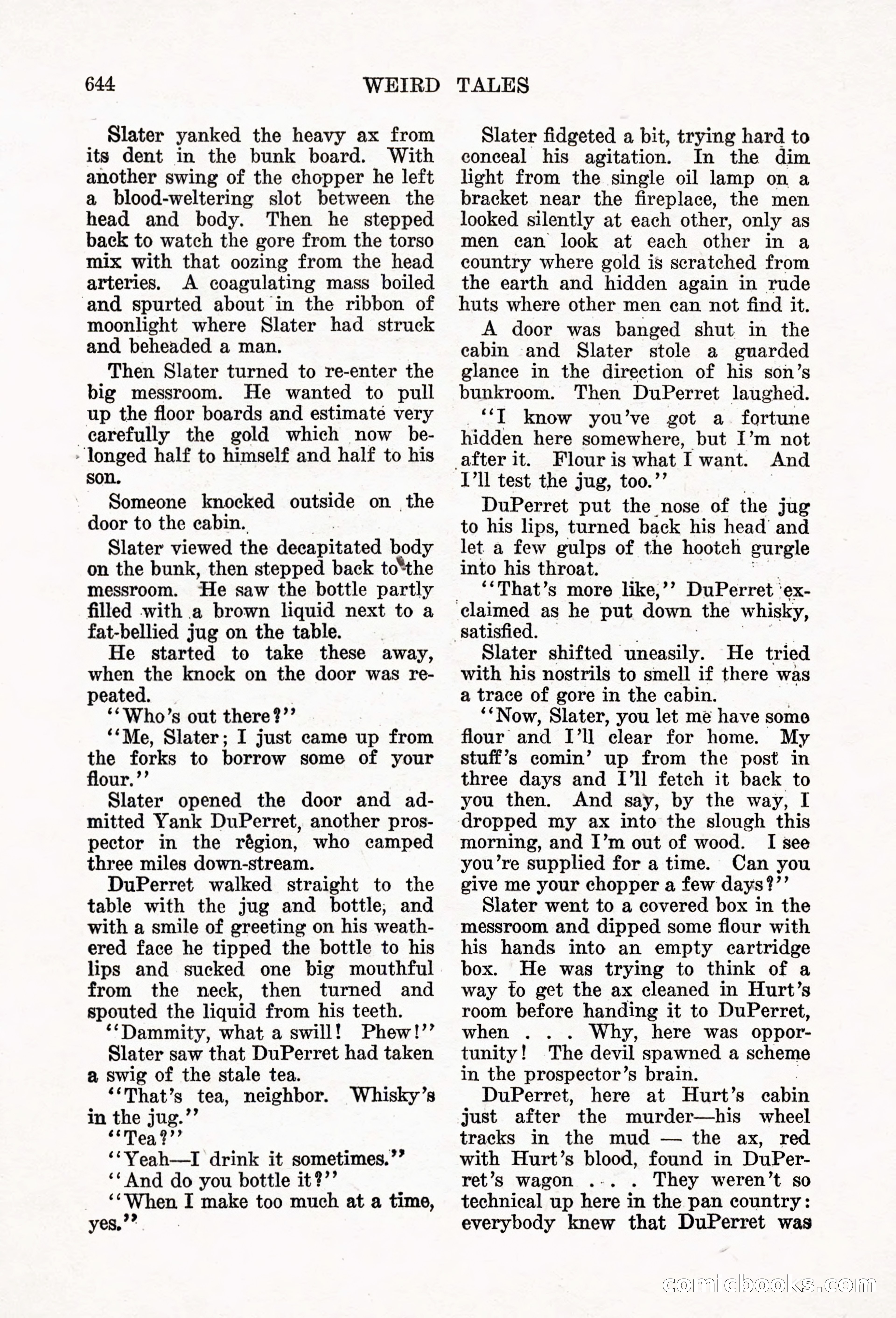 Weird Tales, Vol. 6, No. 5 — page 70 of 148