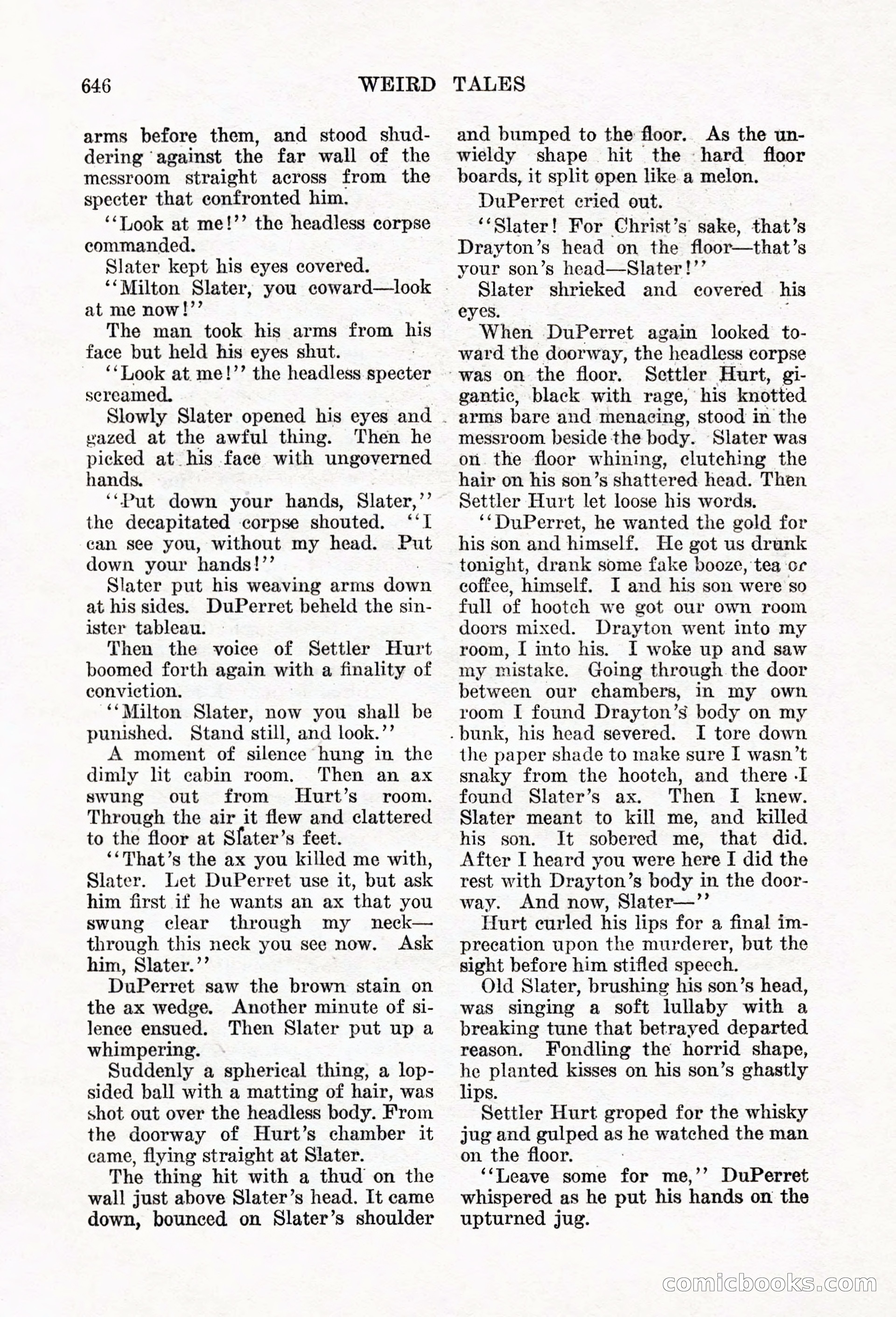 Weird Tales, Vol. 6, No. 5 — page 72 of 148