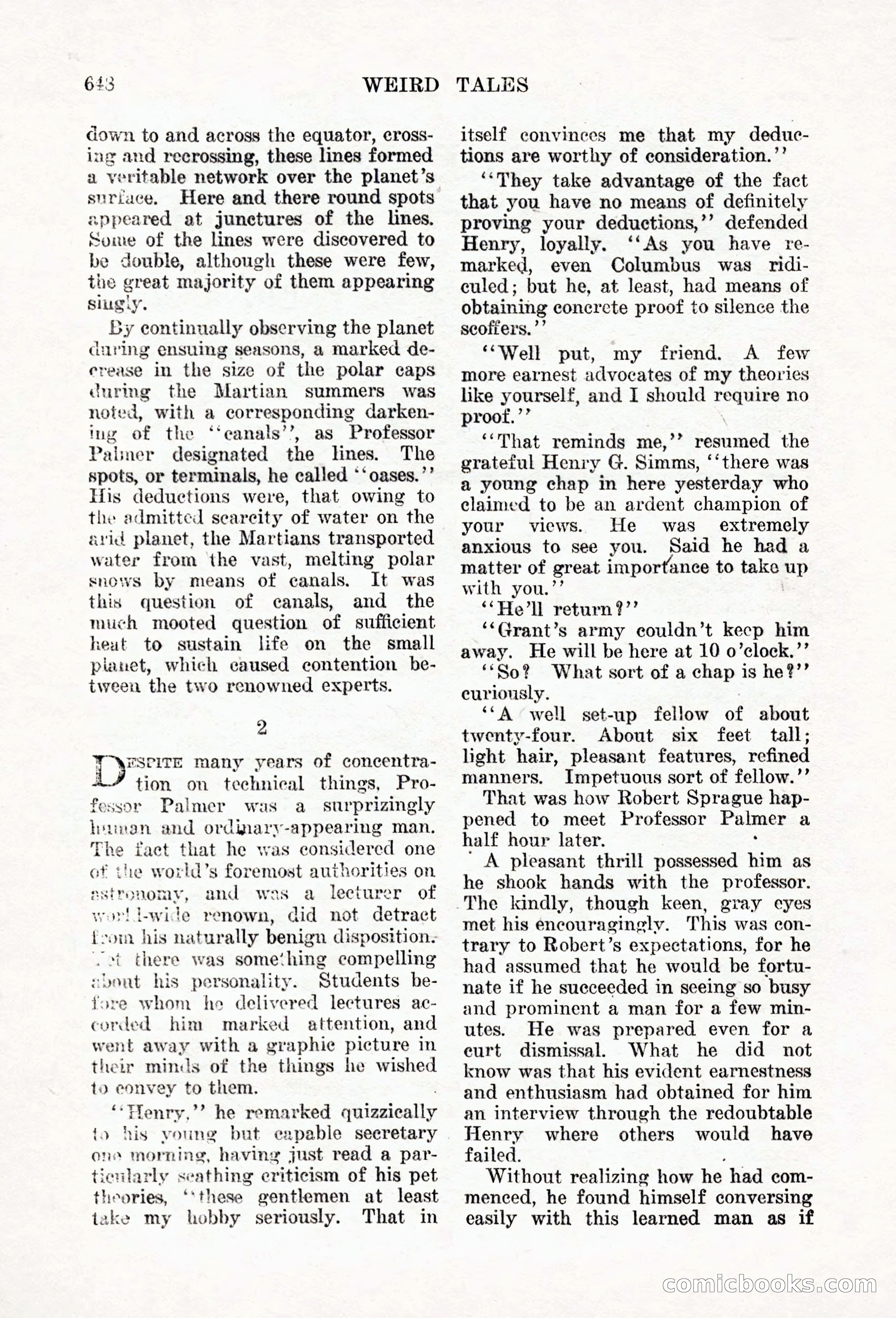 Weird Tales, Vol. 6, No. 5 — page 74 of 148