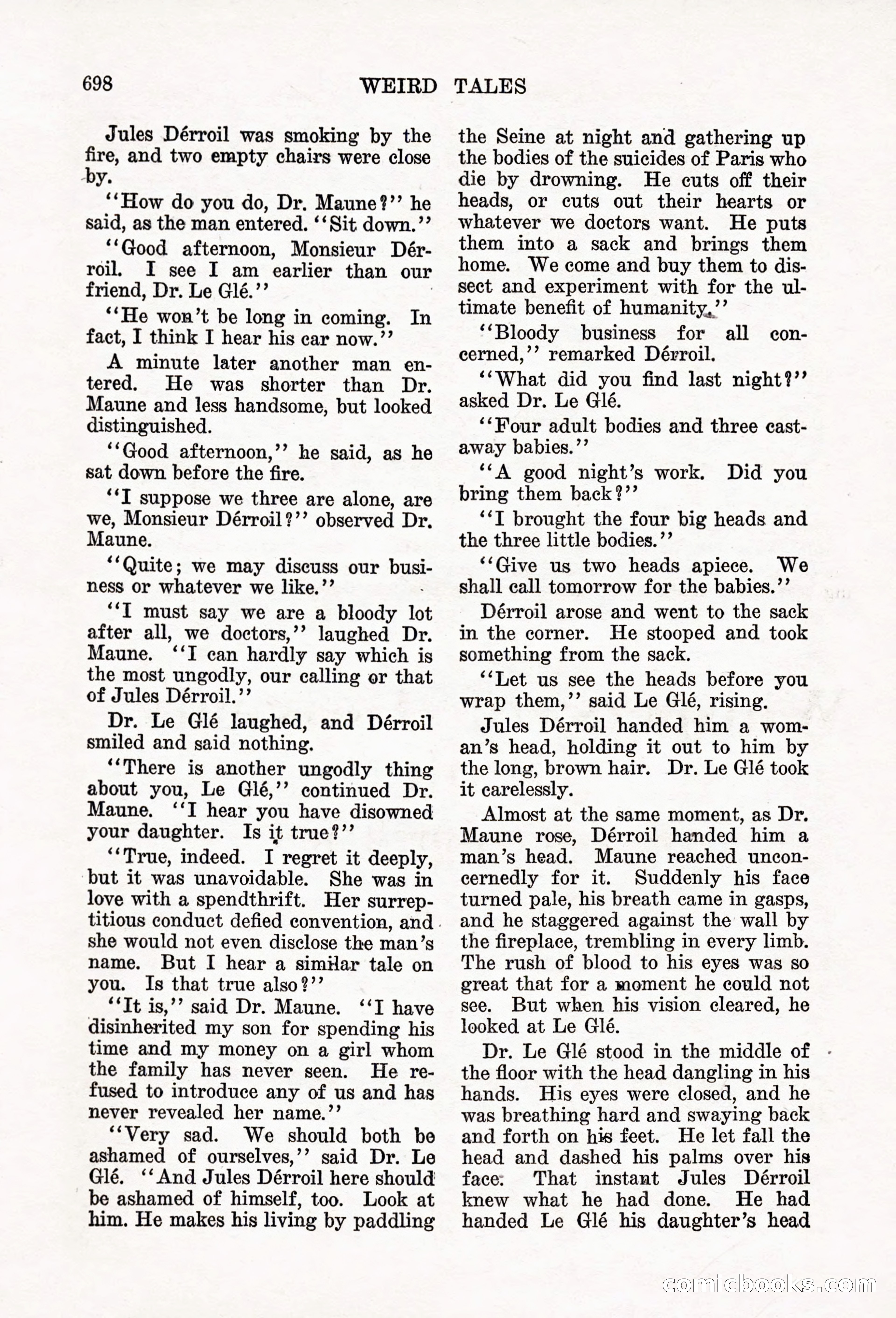 Weird Tales, Vol. 6, No. 5 — page 124 of 148