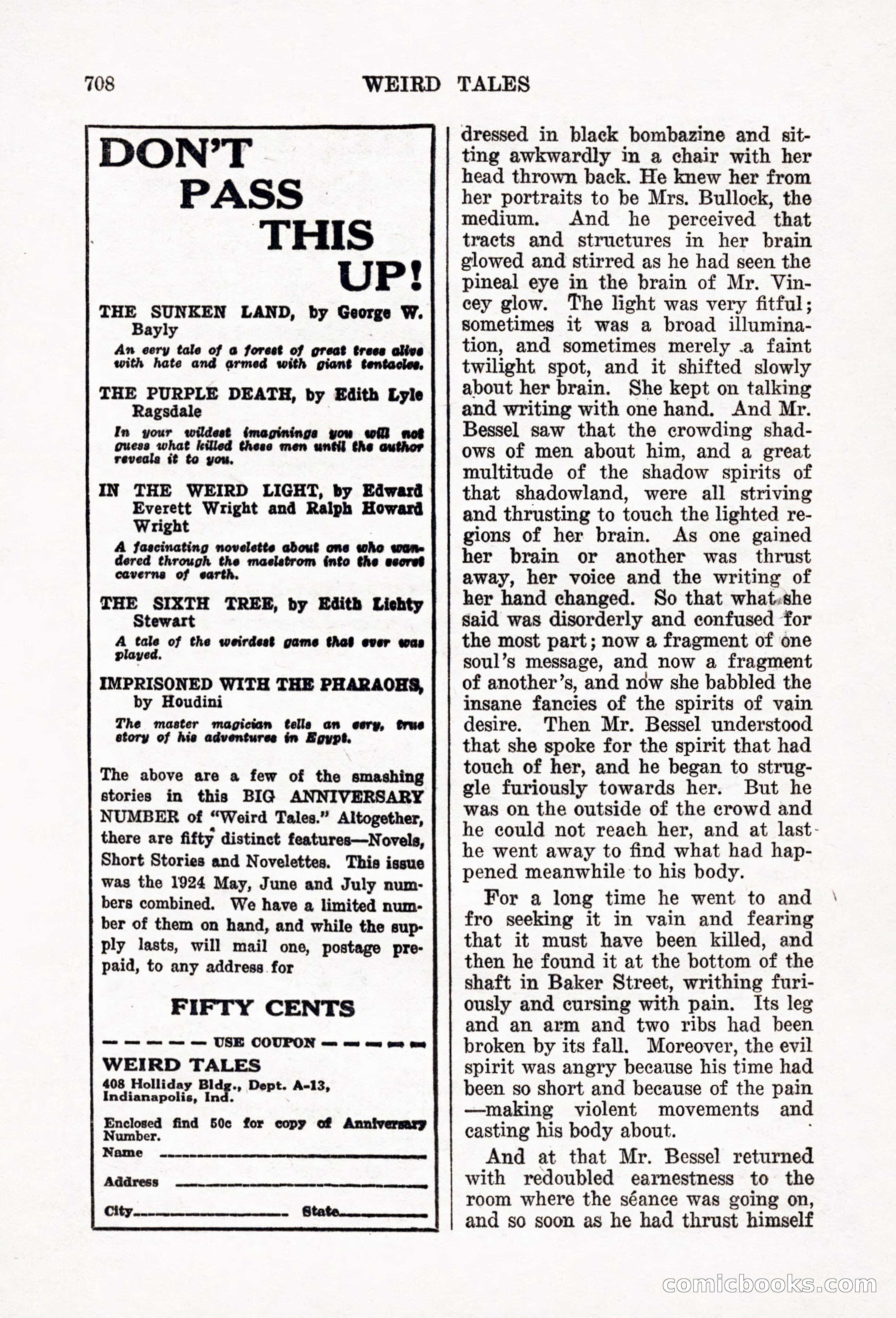 Weird Tales, Vol. 6, No. 5 — page 134 of 148