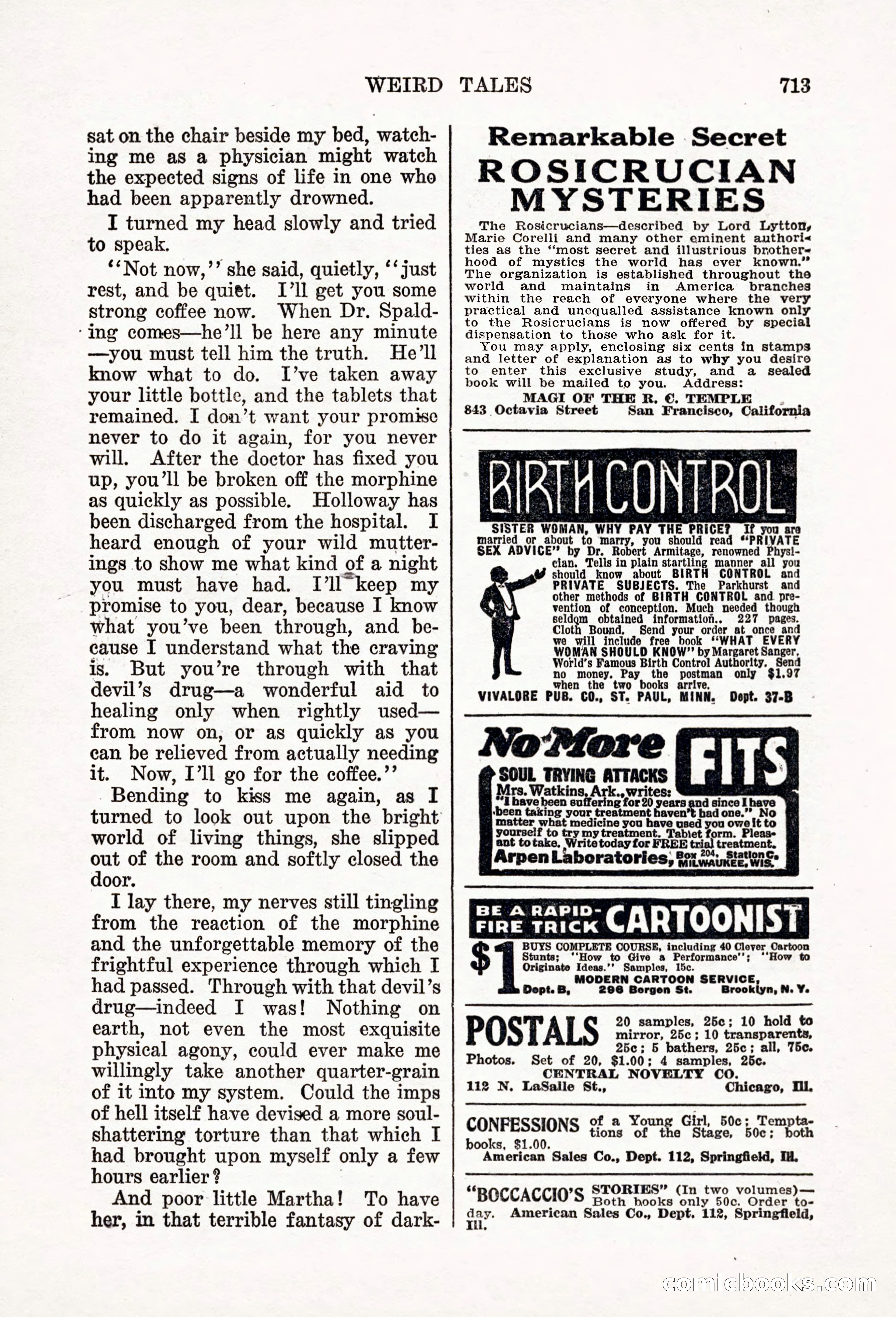 Weird Tales, Vol. 6, No. 5 — page 139 of 148