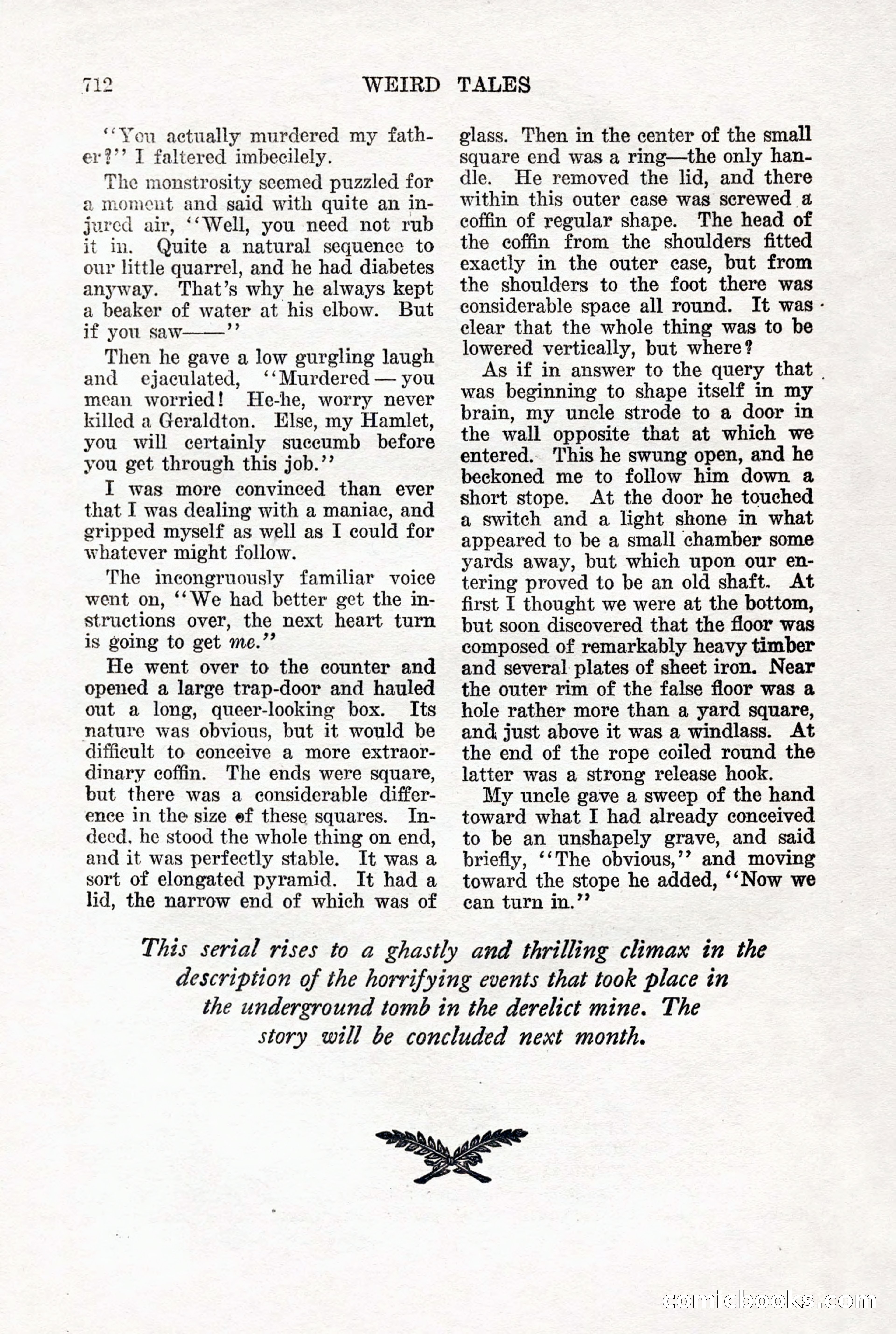 Weird Tales, May 1926 — page 138 of 148