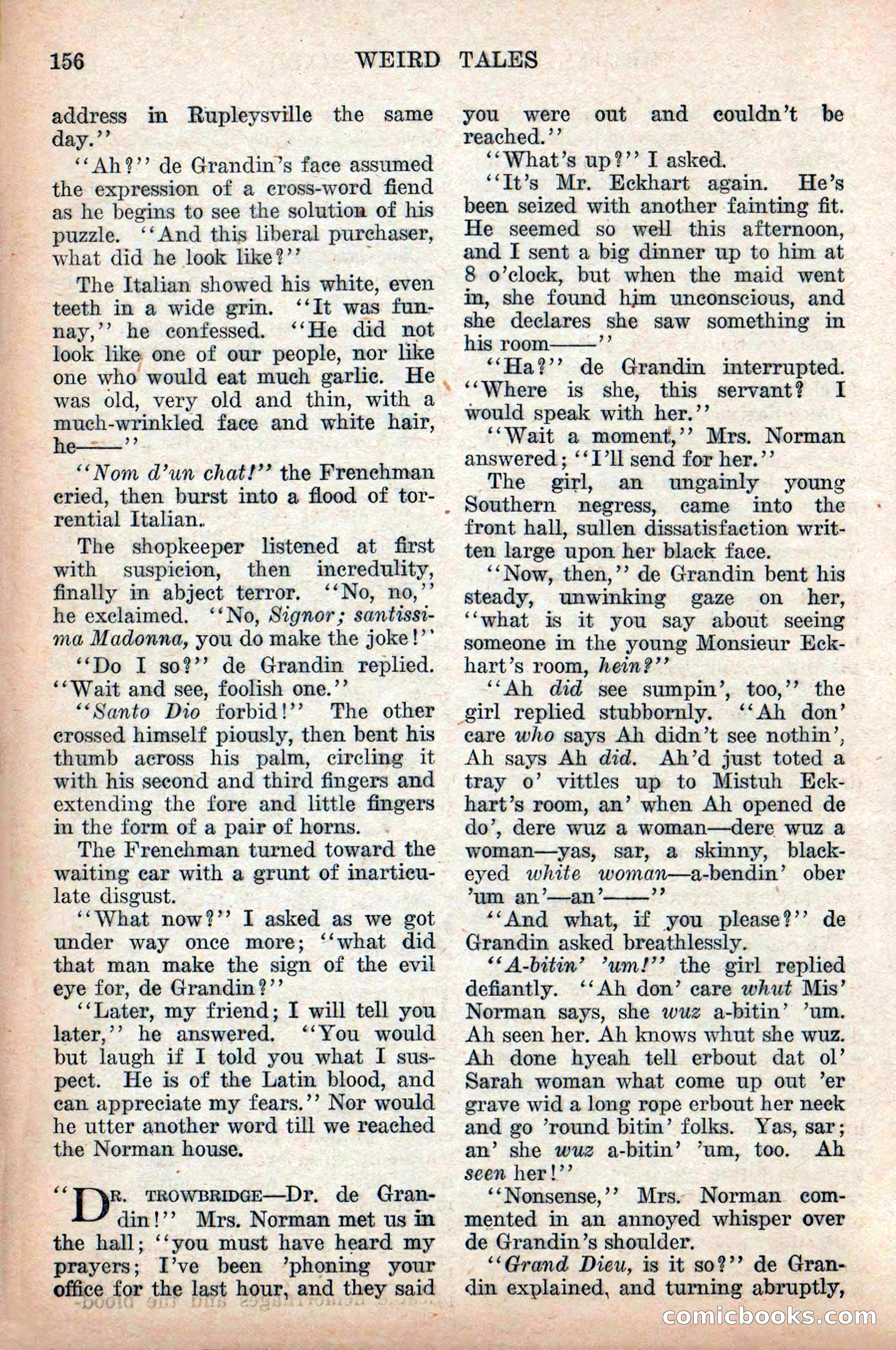 Weird Tales, Vol. 9 No. 2 — page 14 of 148