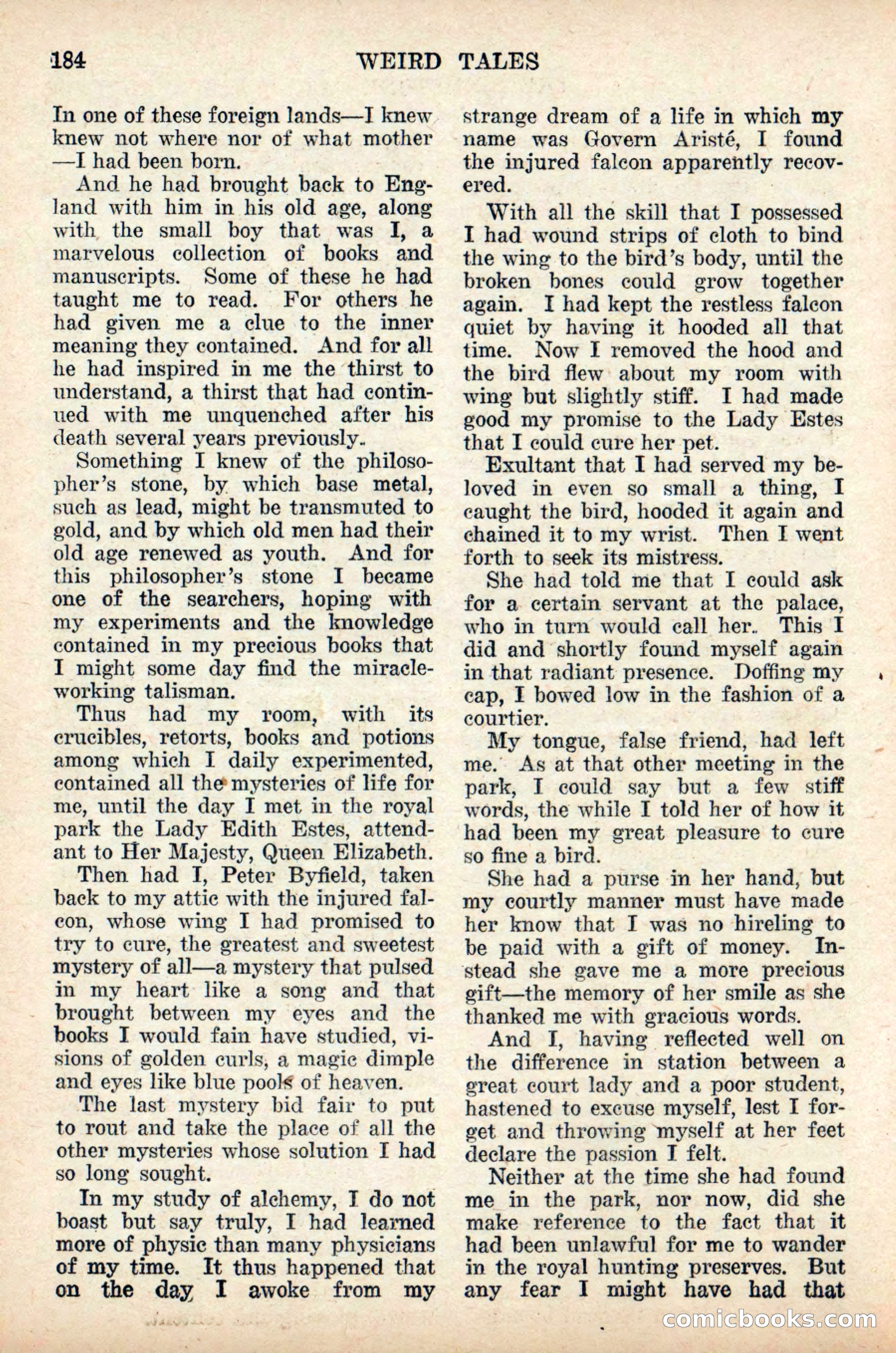 Weird Tales, Vol. 9 No. 2 — page 42 of 148