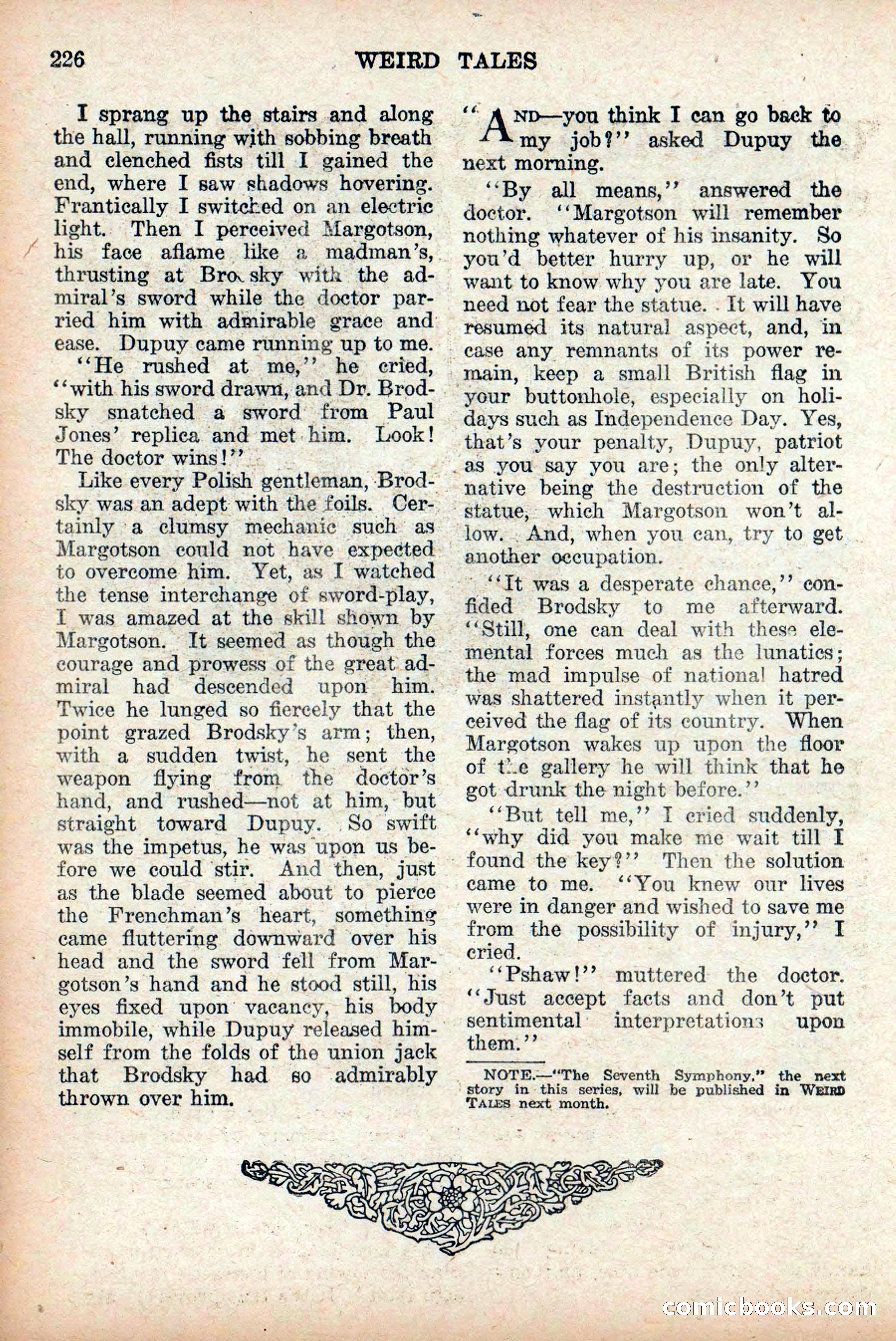 Weird Tales, Vol. 9 No. 2 — page 84 of 148