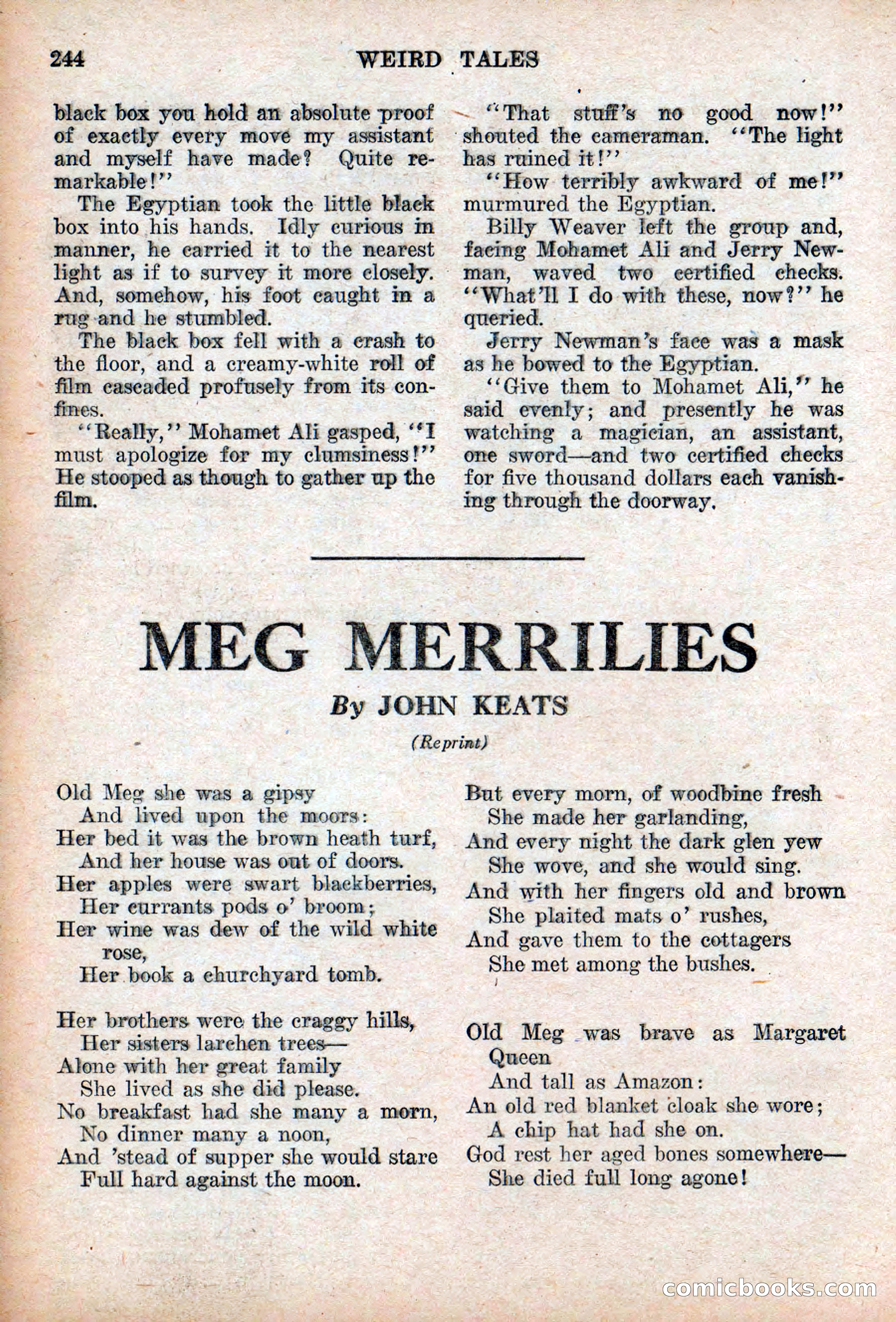 Weird Tales, Vol. 9 No. 2 — page 102 of 148