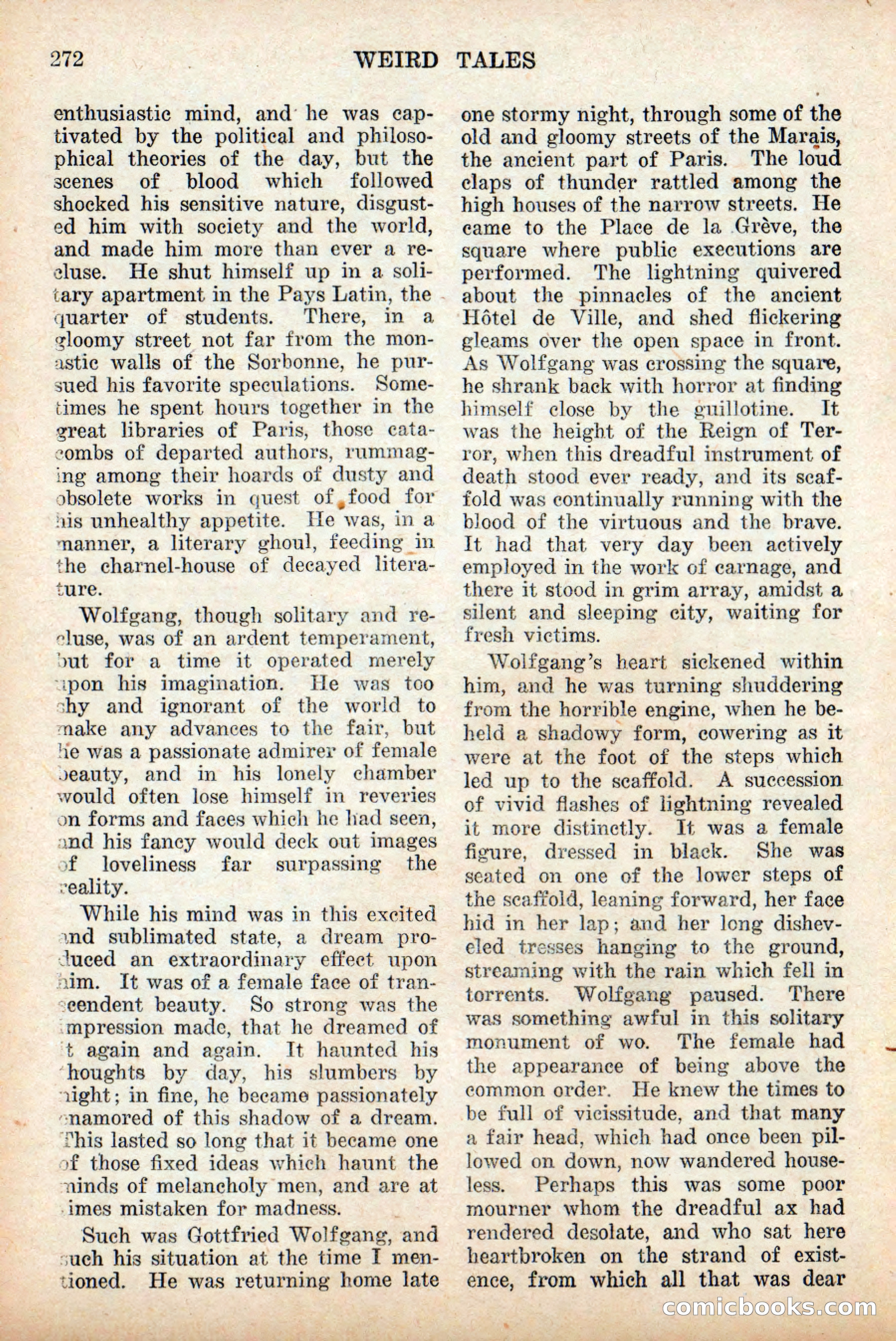Weird Tales, Vol. 9 No. 2 — page 130 of 148