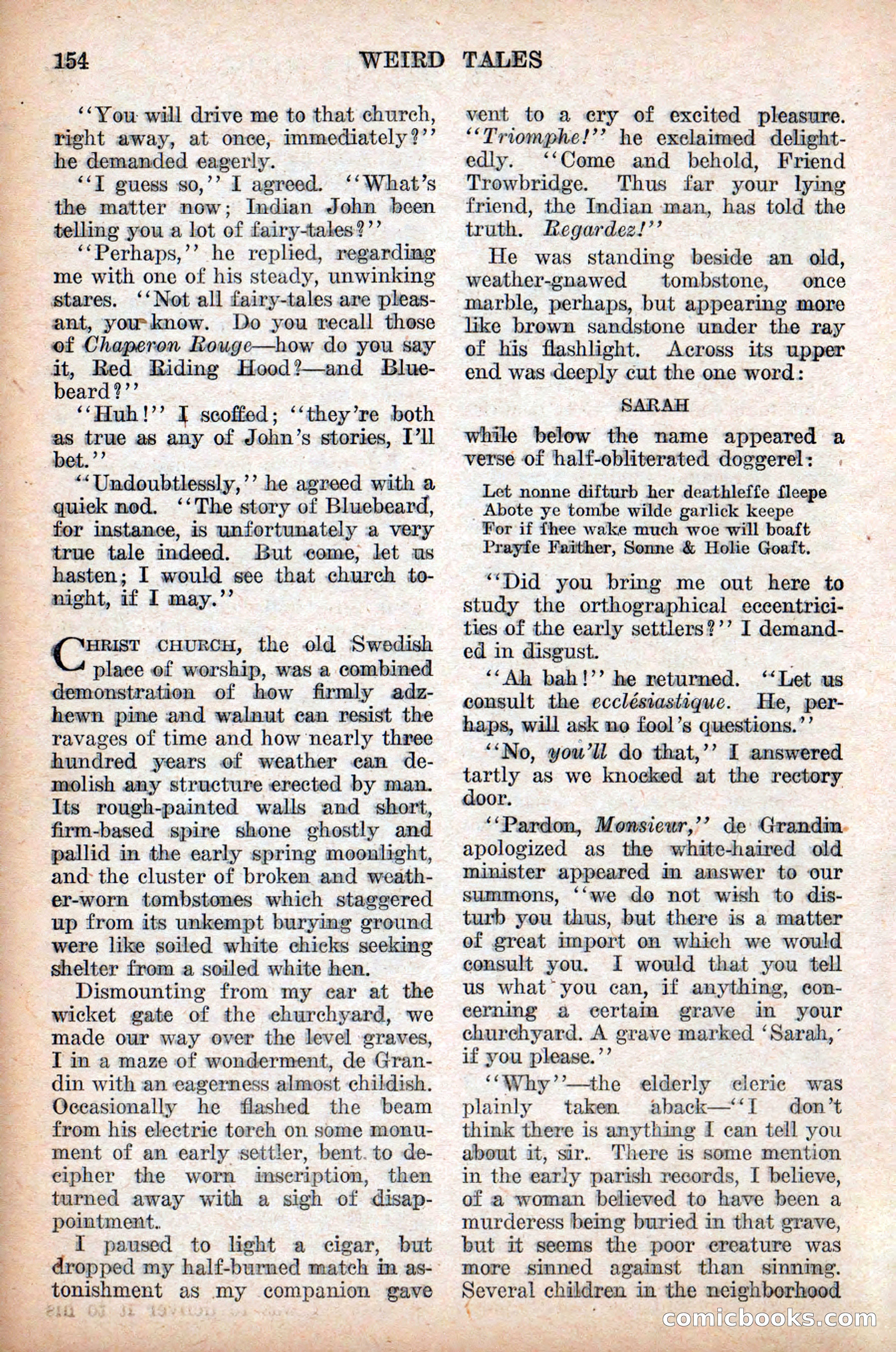 Weird Tales, Vol. 9, No. 2 — page 12 of 148