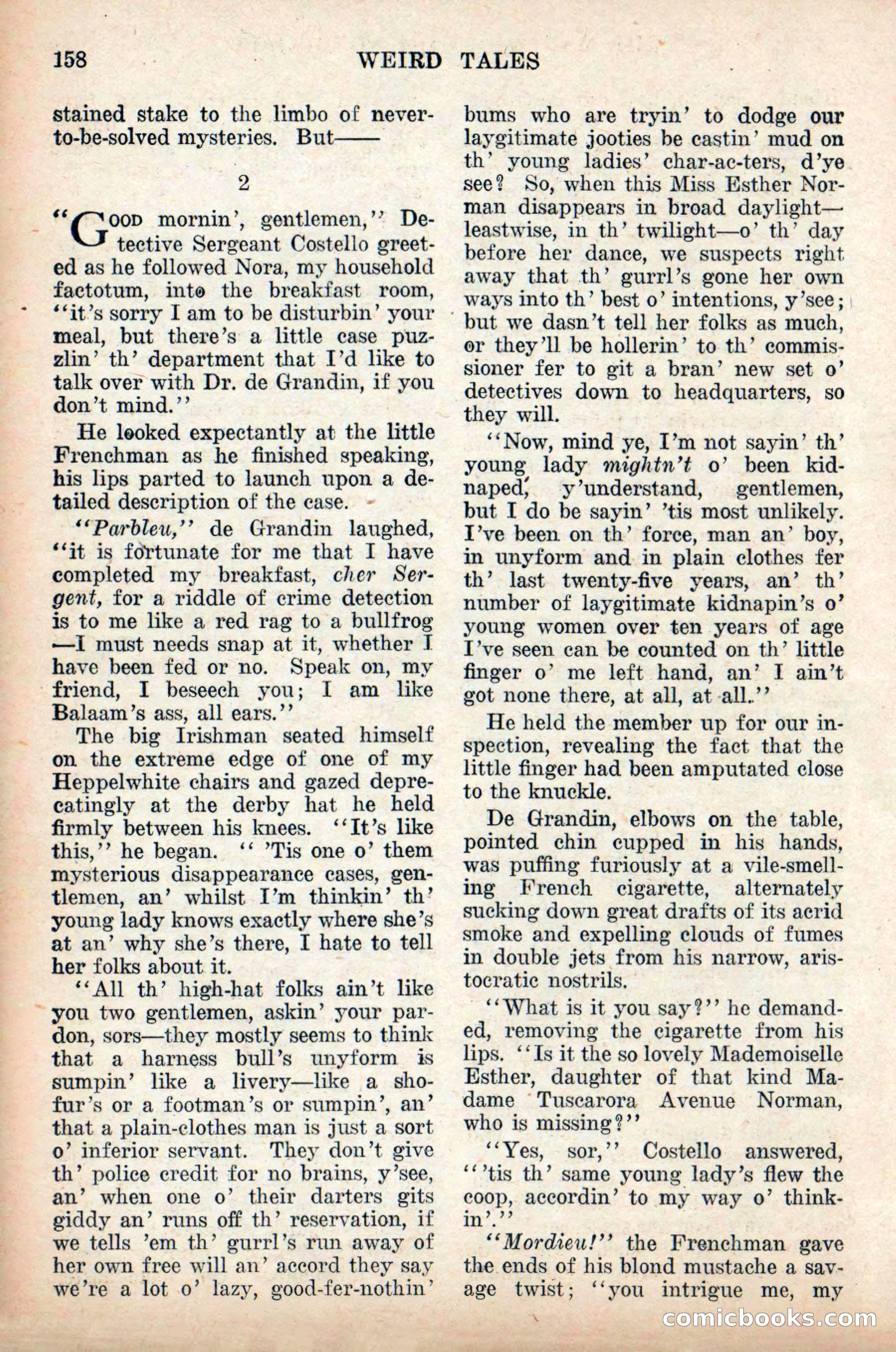 Weird Tales, Vol. 9, No. 2 — page 16 of 148