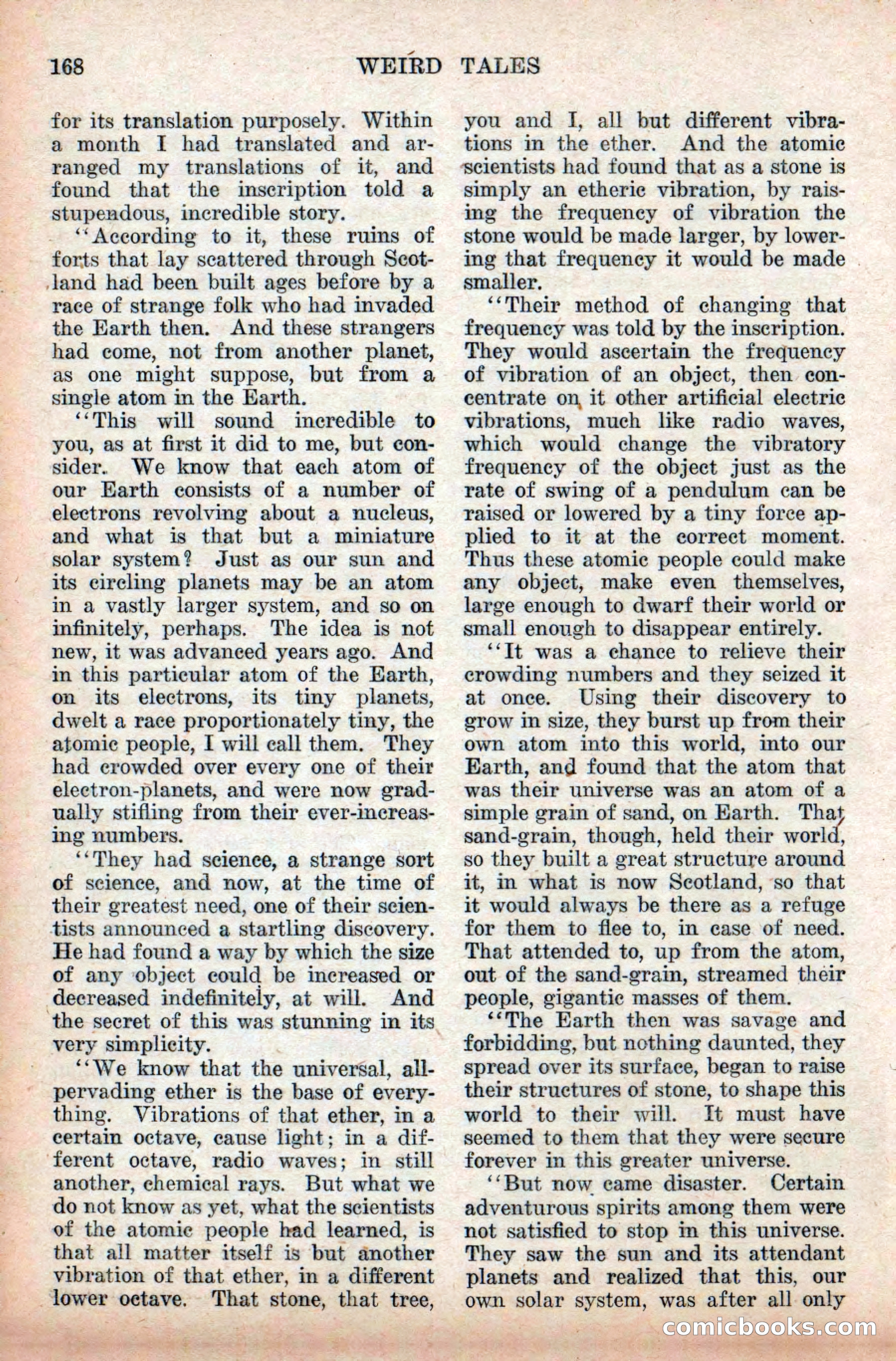 Weird Tales, Vol. 9, No. 2 — page 26 of 148
