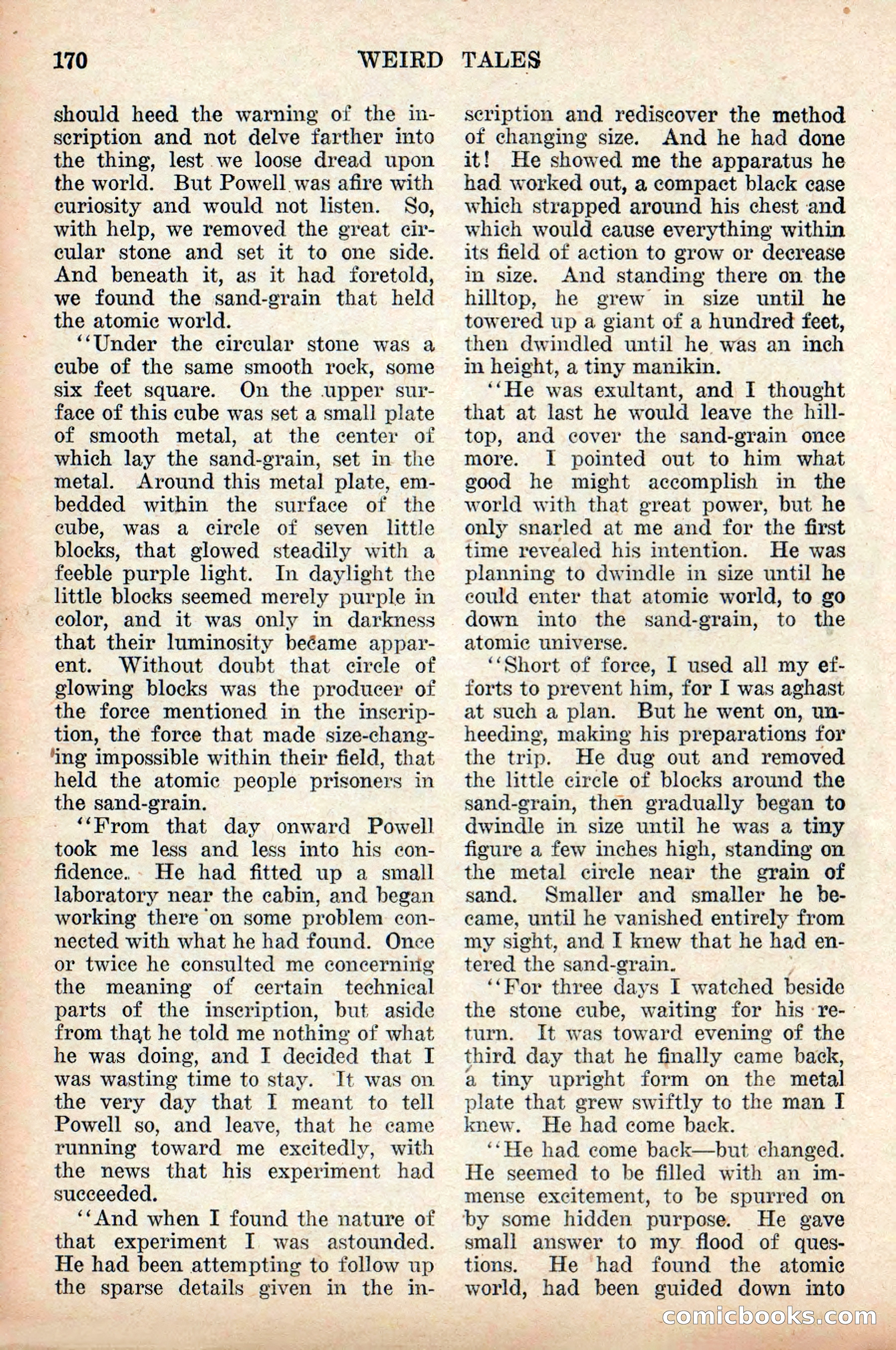 Weird Tales, Vol. 9, No. 2 — page 28 of 148