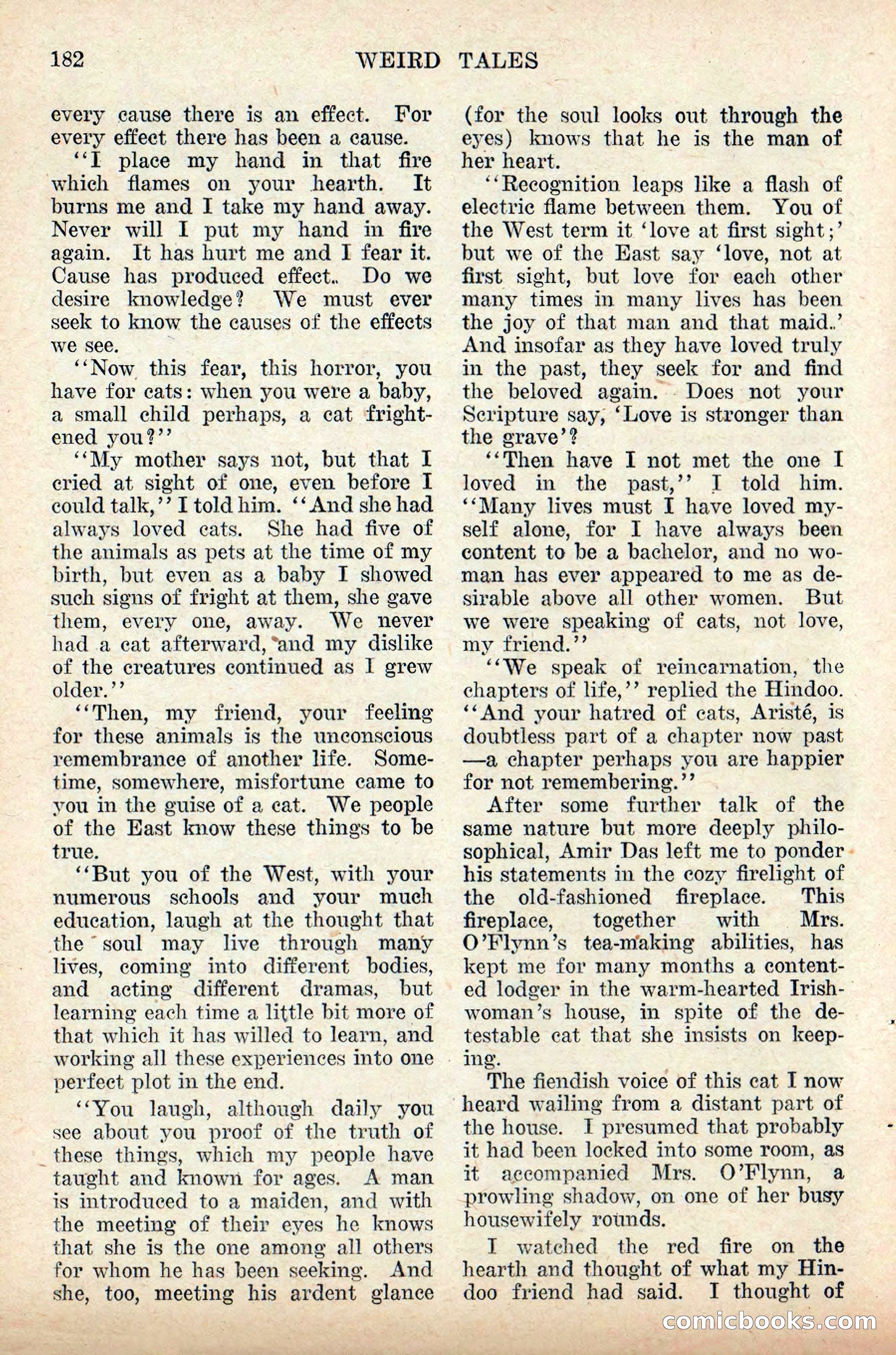 Weird Tales, Vol. 9, No. 2 — page 40 of 148
