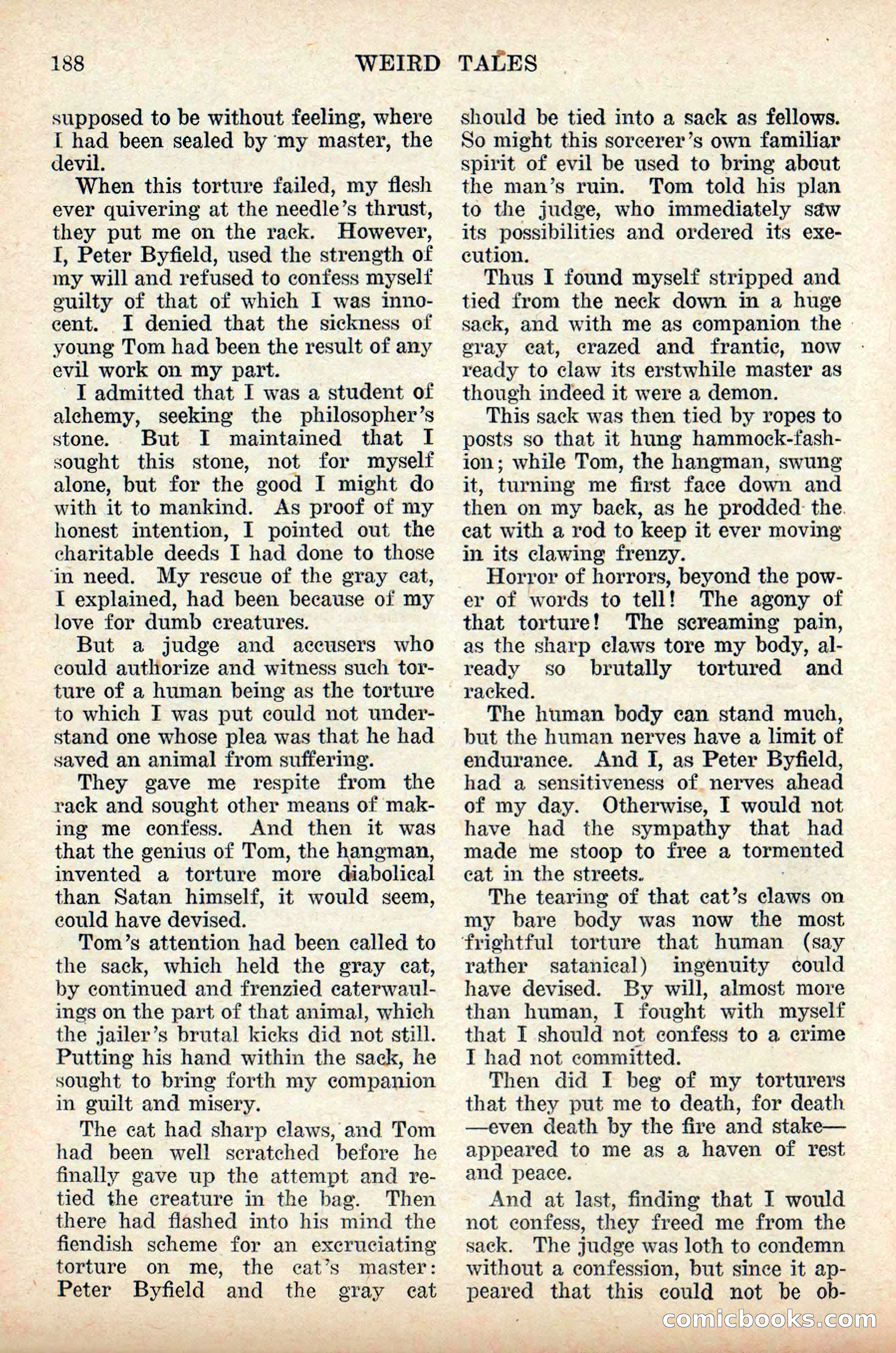 Weird Tales, Vol. 9, No. 2 — page 46 of 148