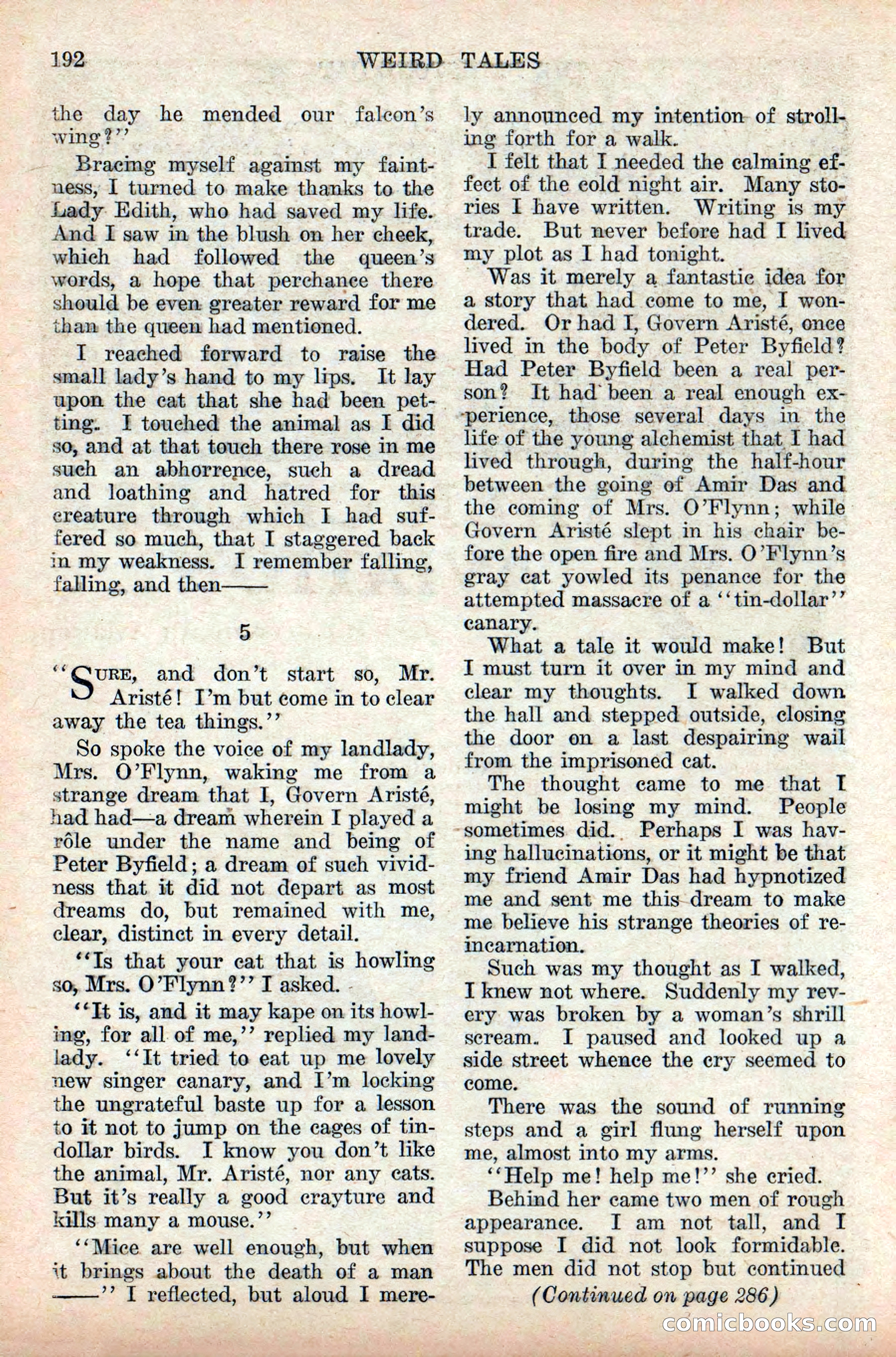 Weird Tales, Vol. 9, No. 2 — page 50 of 148