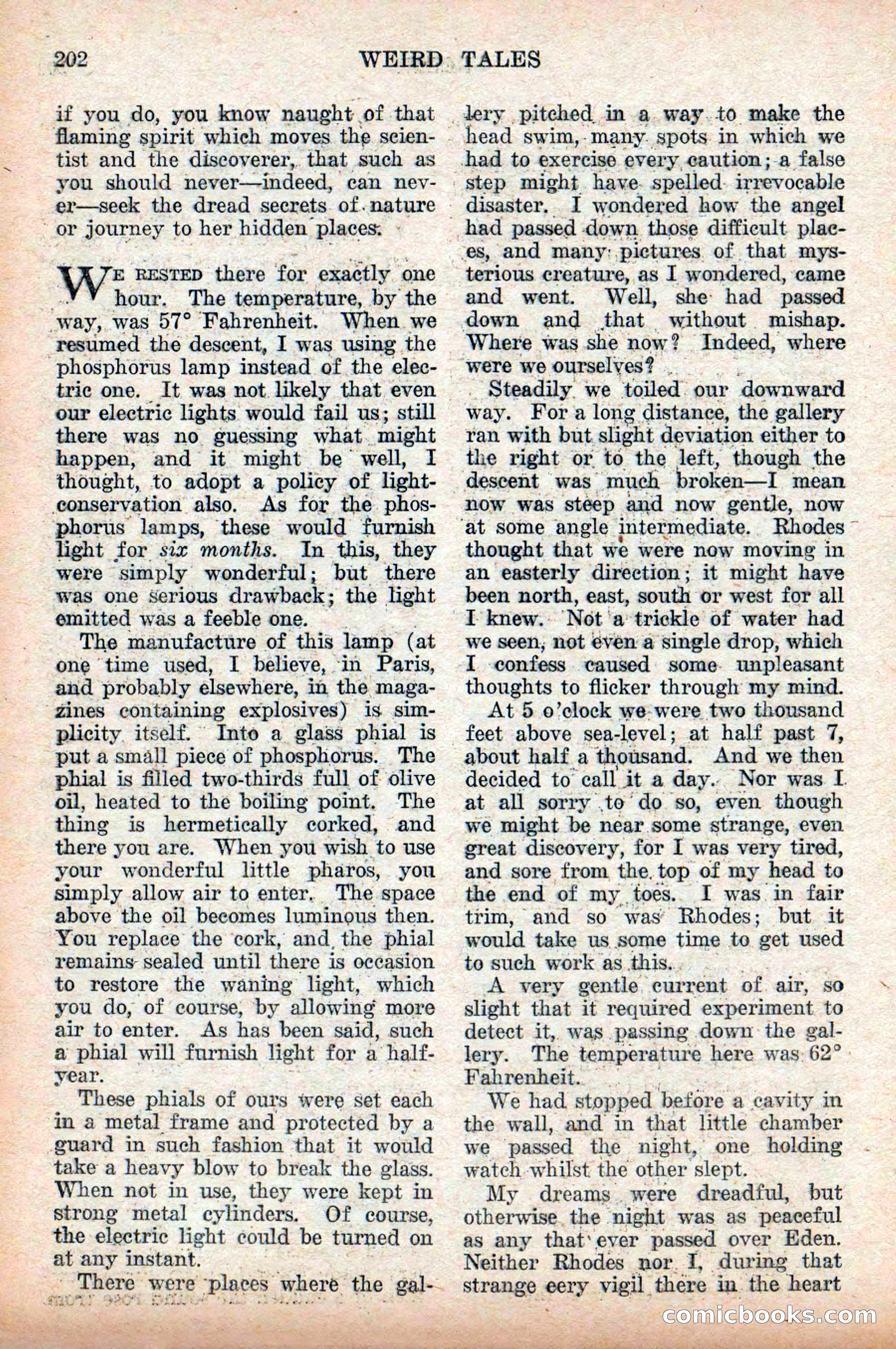 Weird Tales, Vol. 9, No. 2 — page 60 of 148