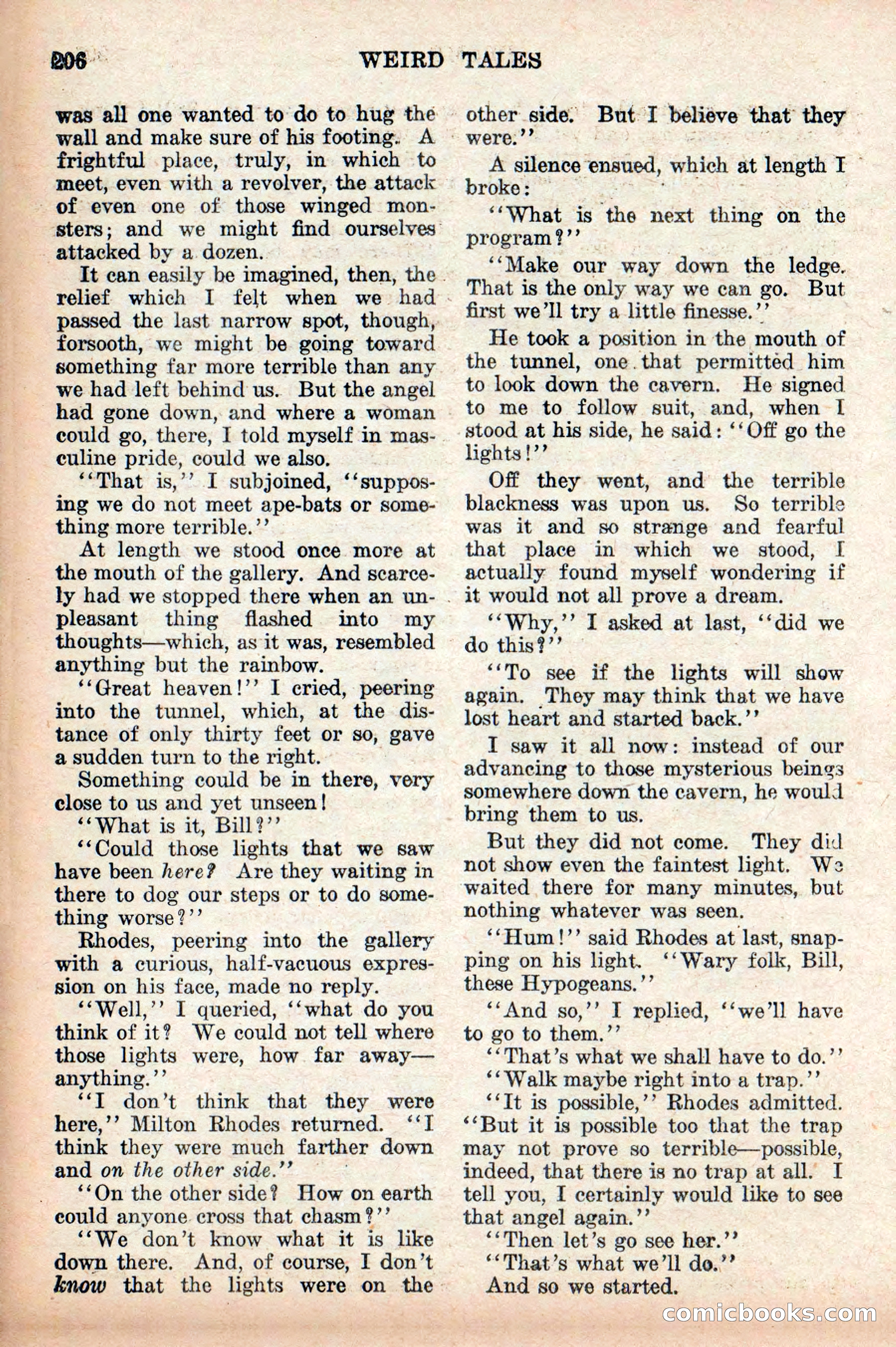 Weird Tales, Vol. 9, No. 2 — page 64 of 148