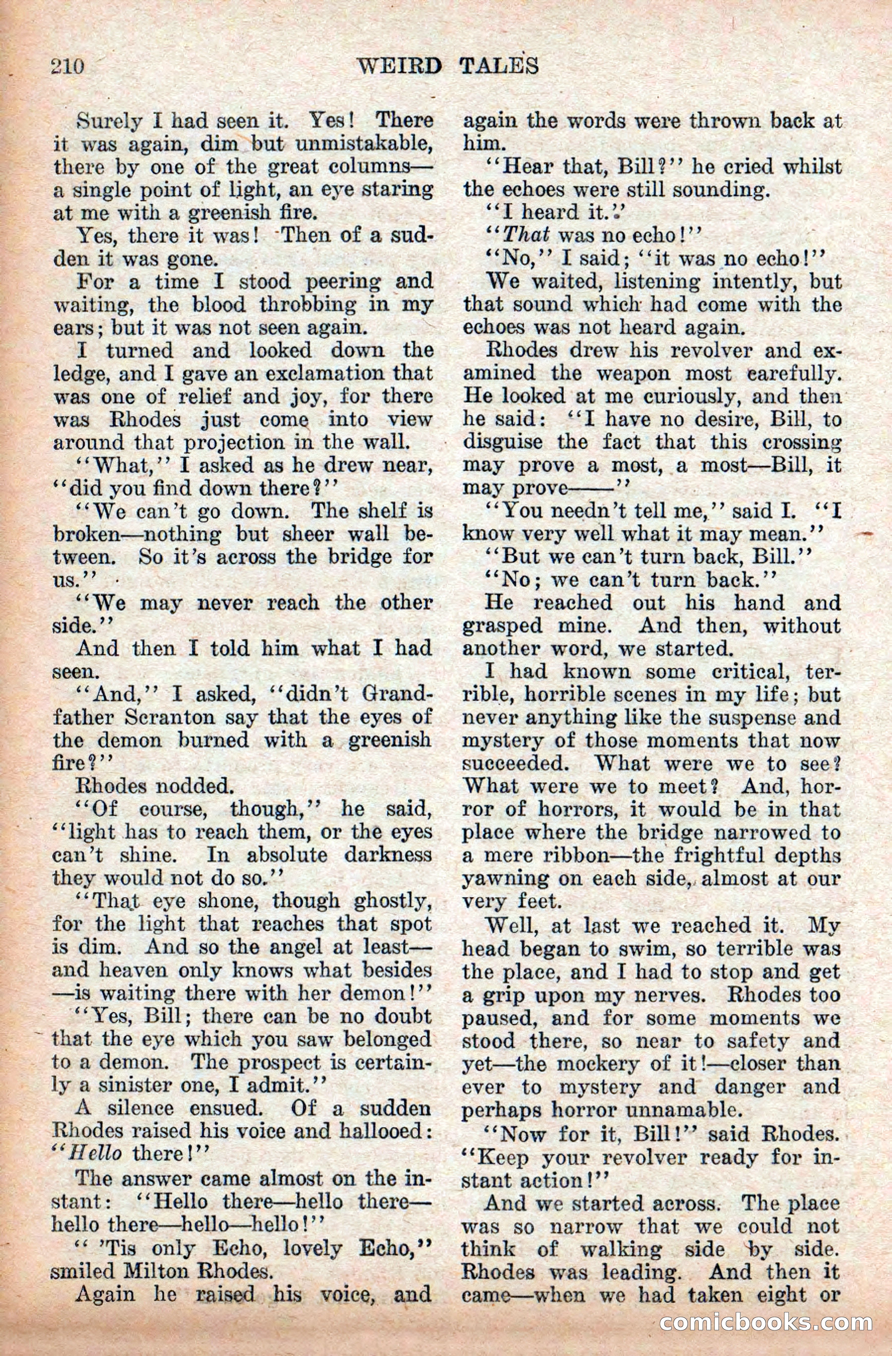 Weird Tales, Vol. 9, No. 2 — page 68 of 148