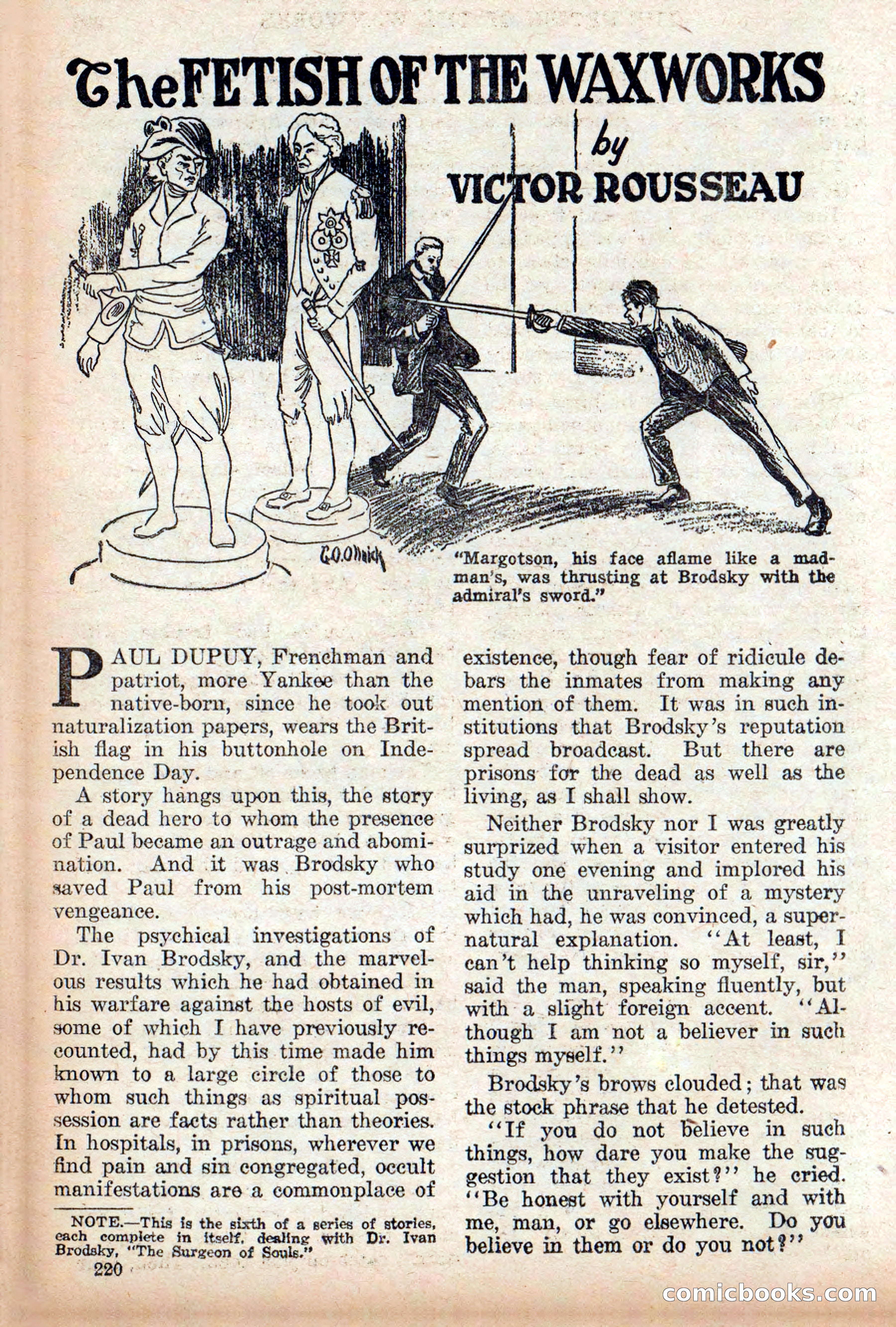 Weird Tales, Vol. 9, No. 2 — page 78 of 148