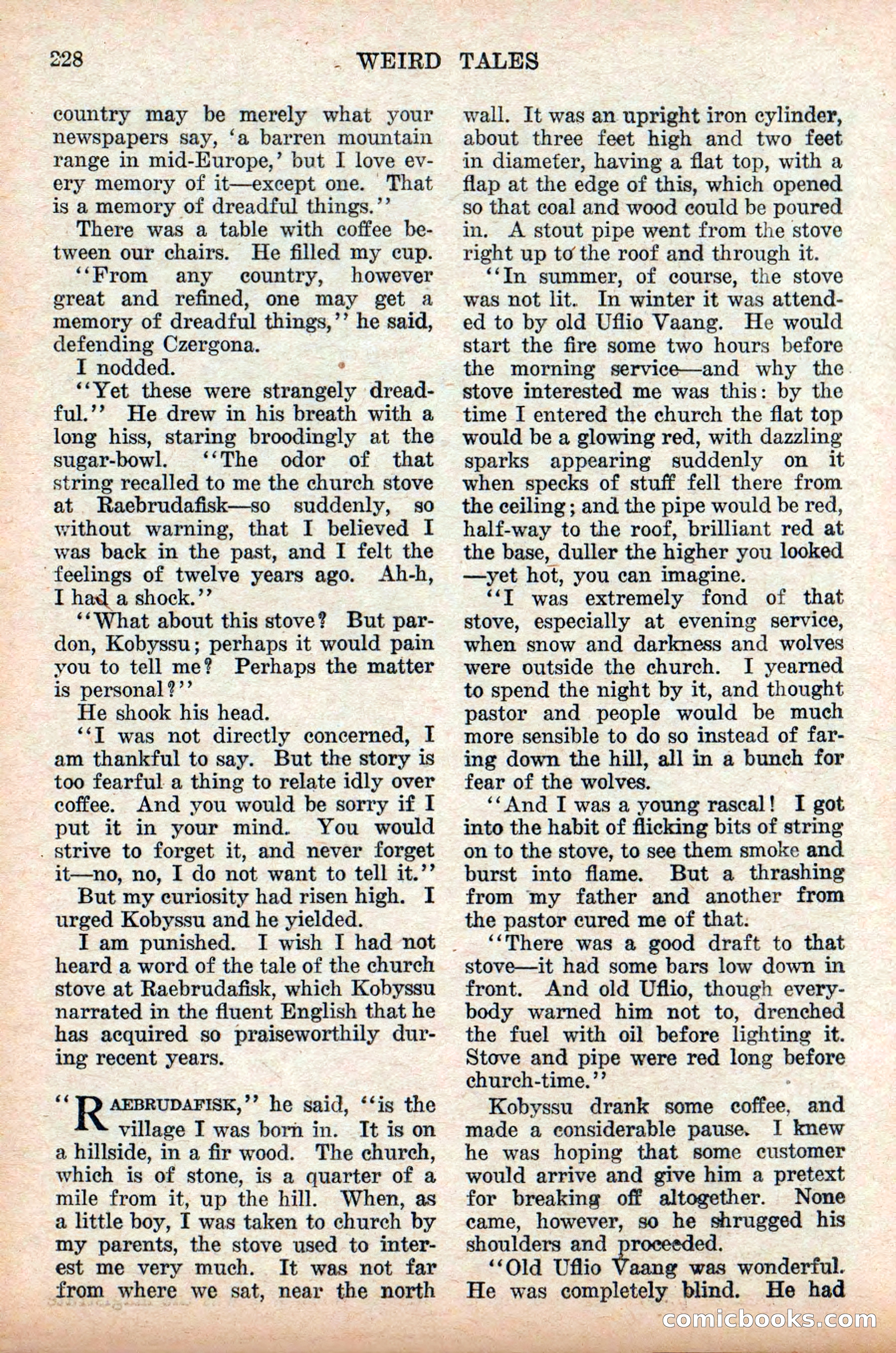 Weird Tales, Vol. 9, No. 2 — page 86 of 148