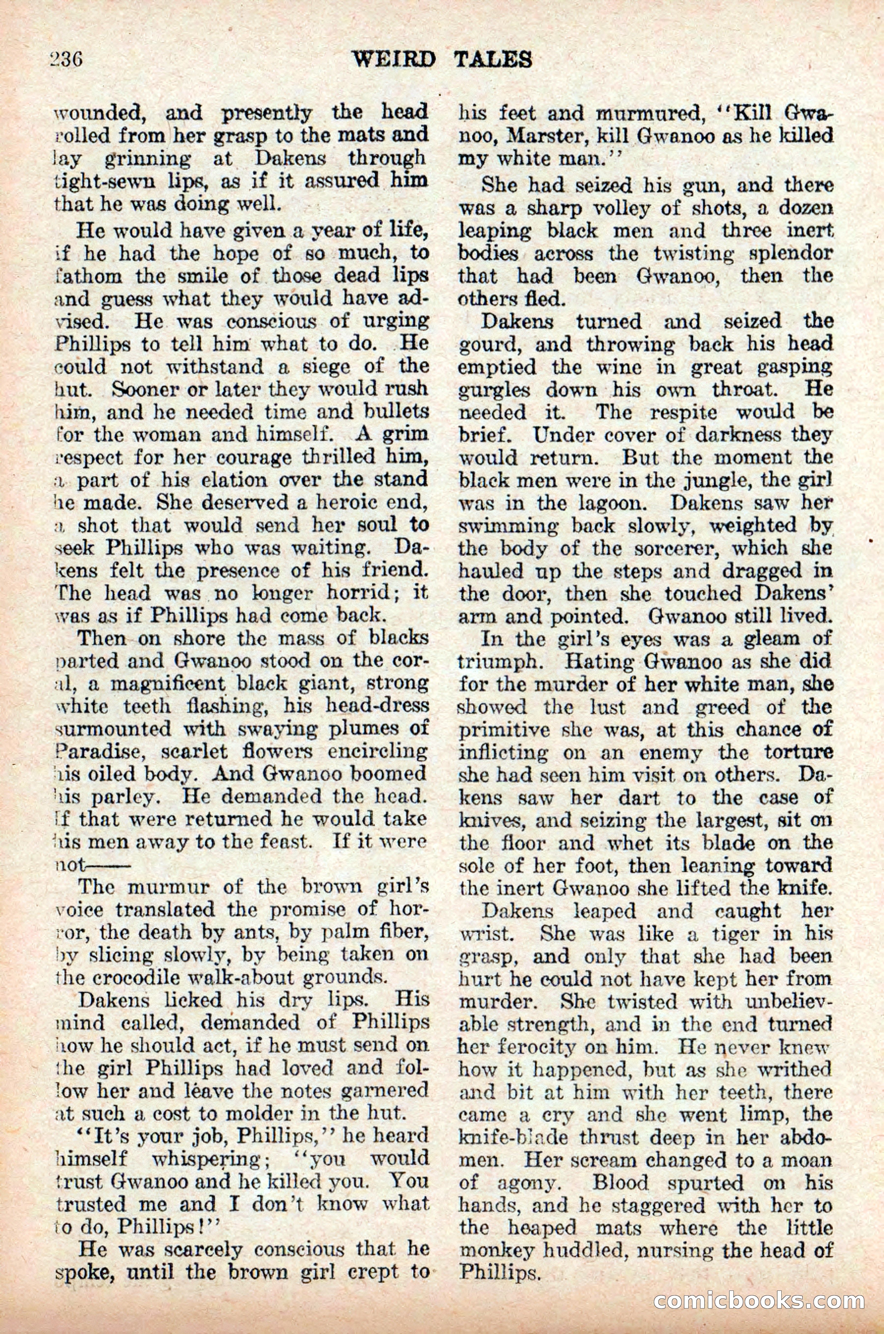 Weird Tales, Vol. 9, No. 2 — page 94 of 148