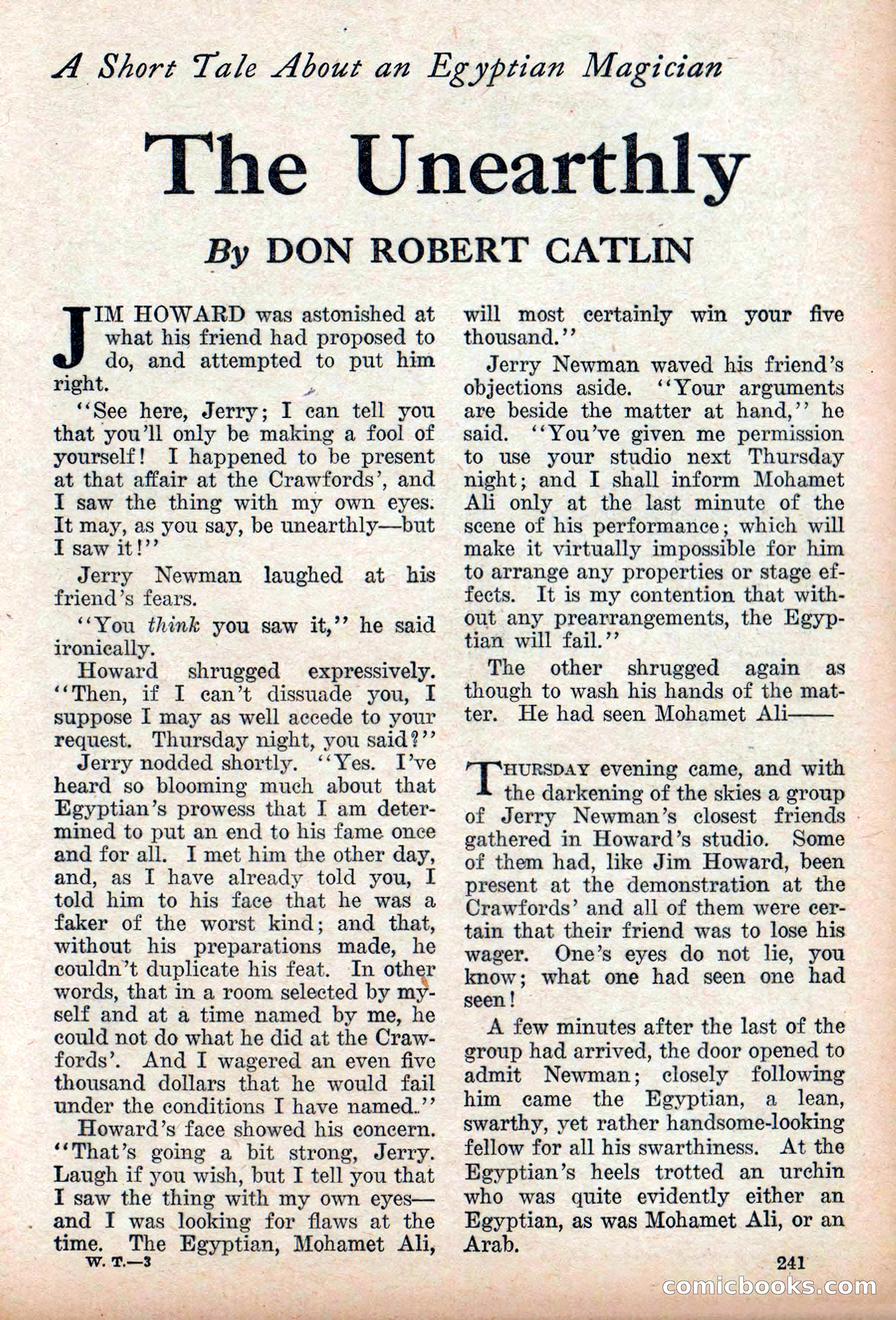 Weird Tales, Vol. 9, No. 2 — page 99 of 148