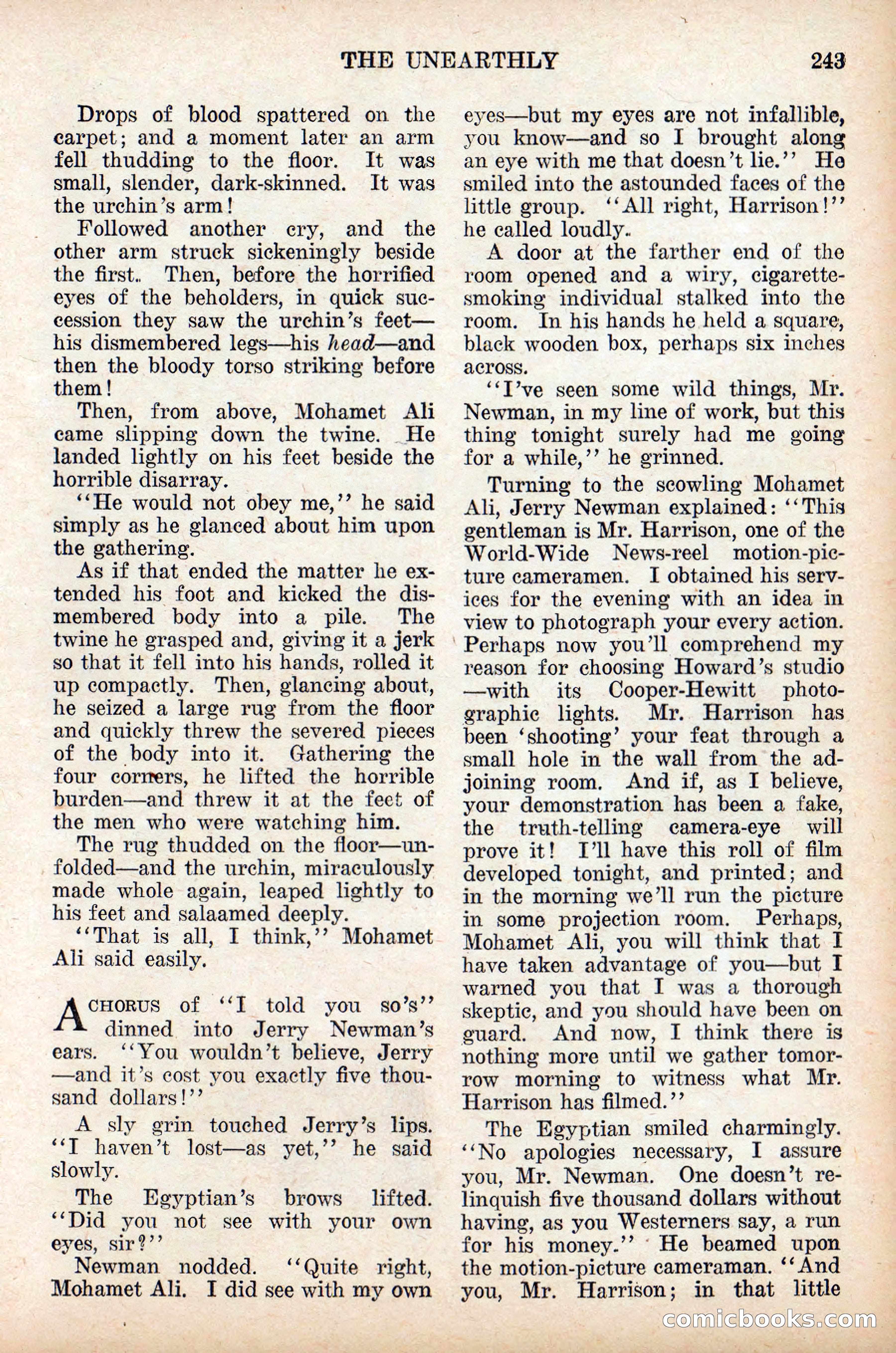 Weird Tales, Vol. 9, No. 2 — page 101 of 148