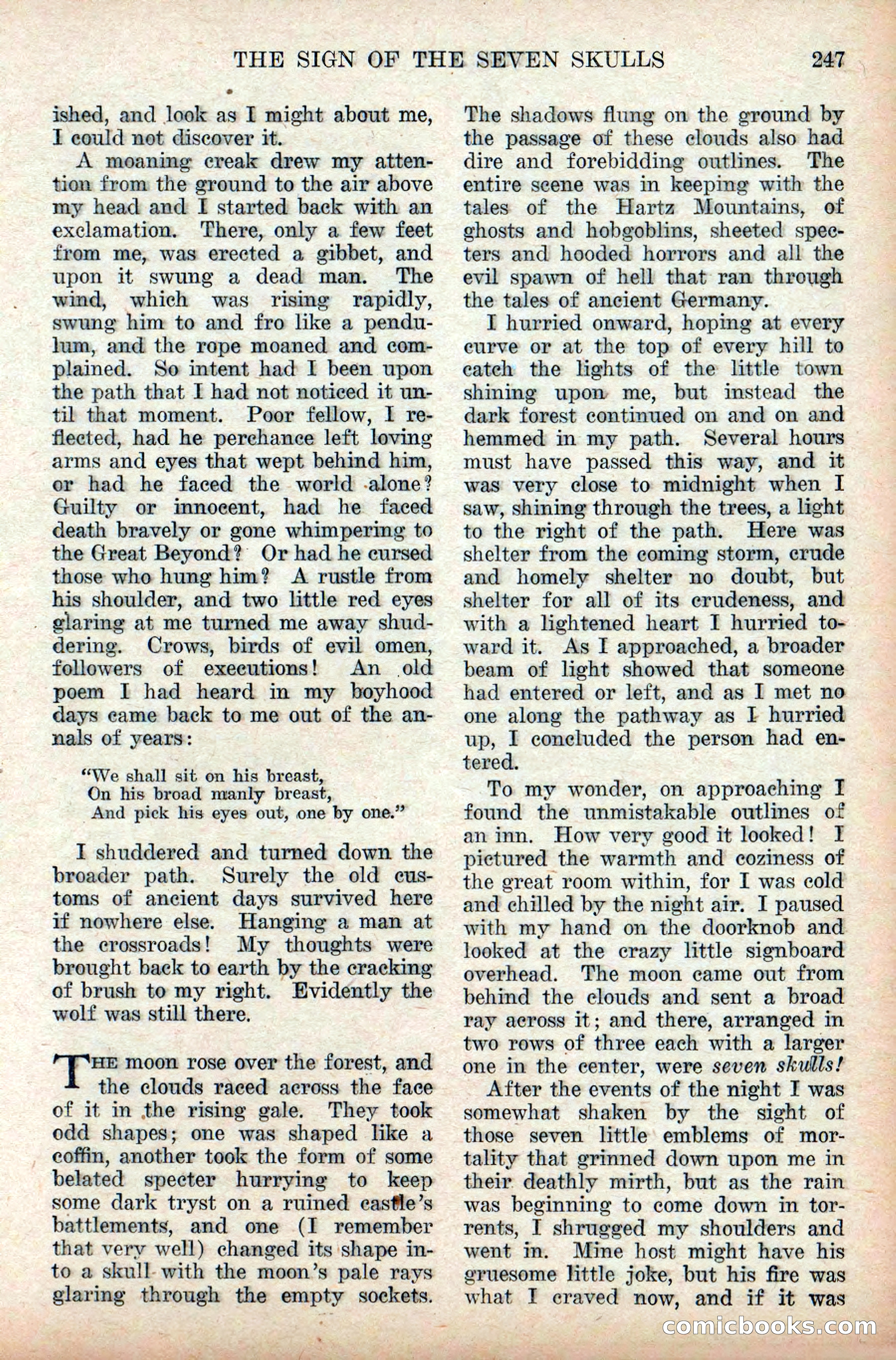 Weird Tales, Vol. 9, No. 2 — page 105 of 148