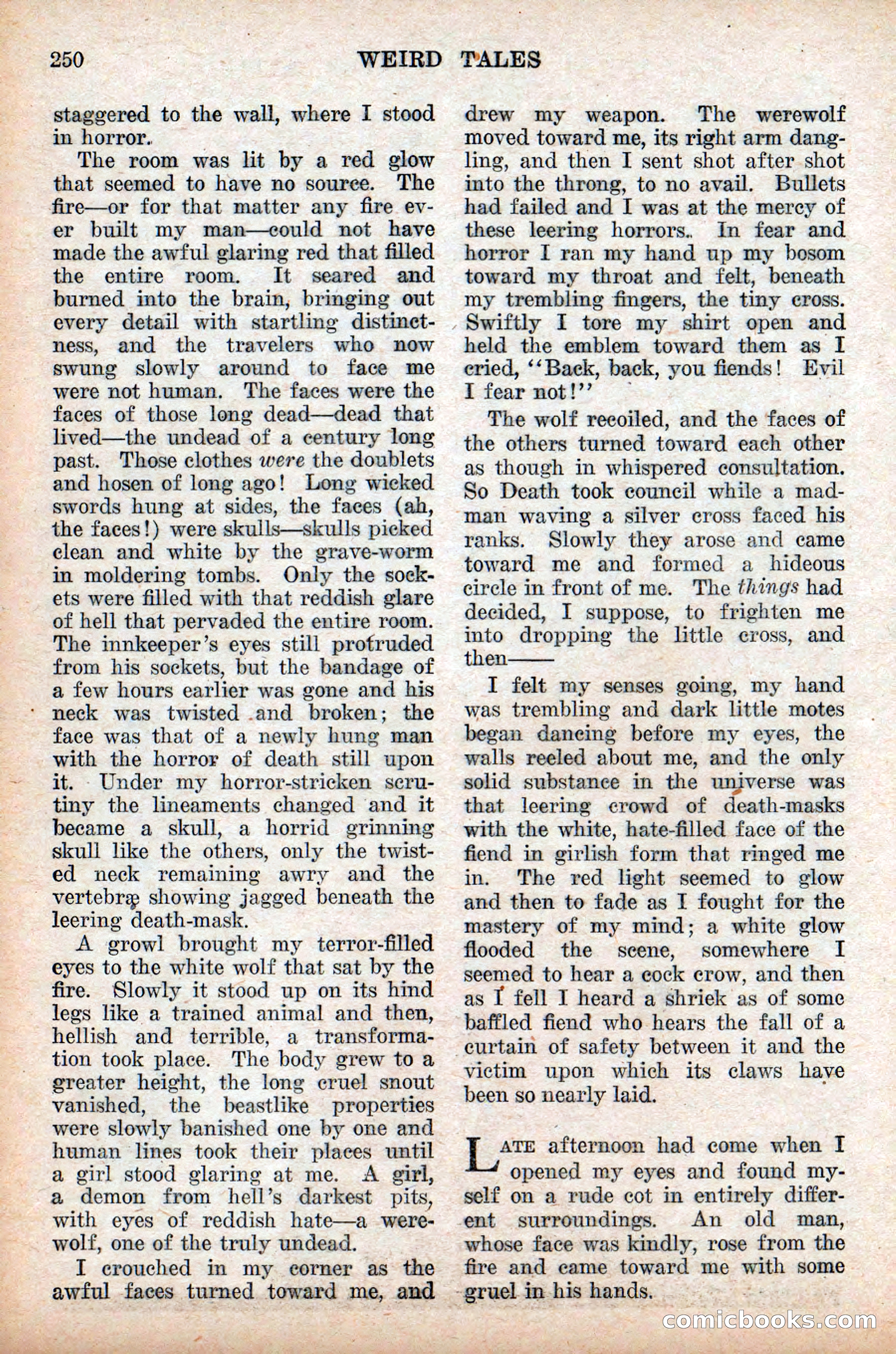 Weird Tales, Vol. 9, No. 2 — page 108 of 148