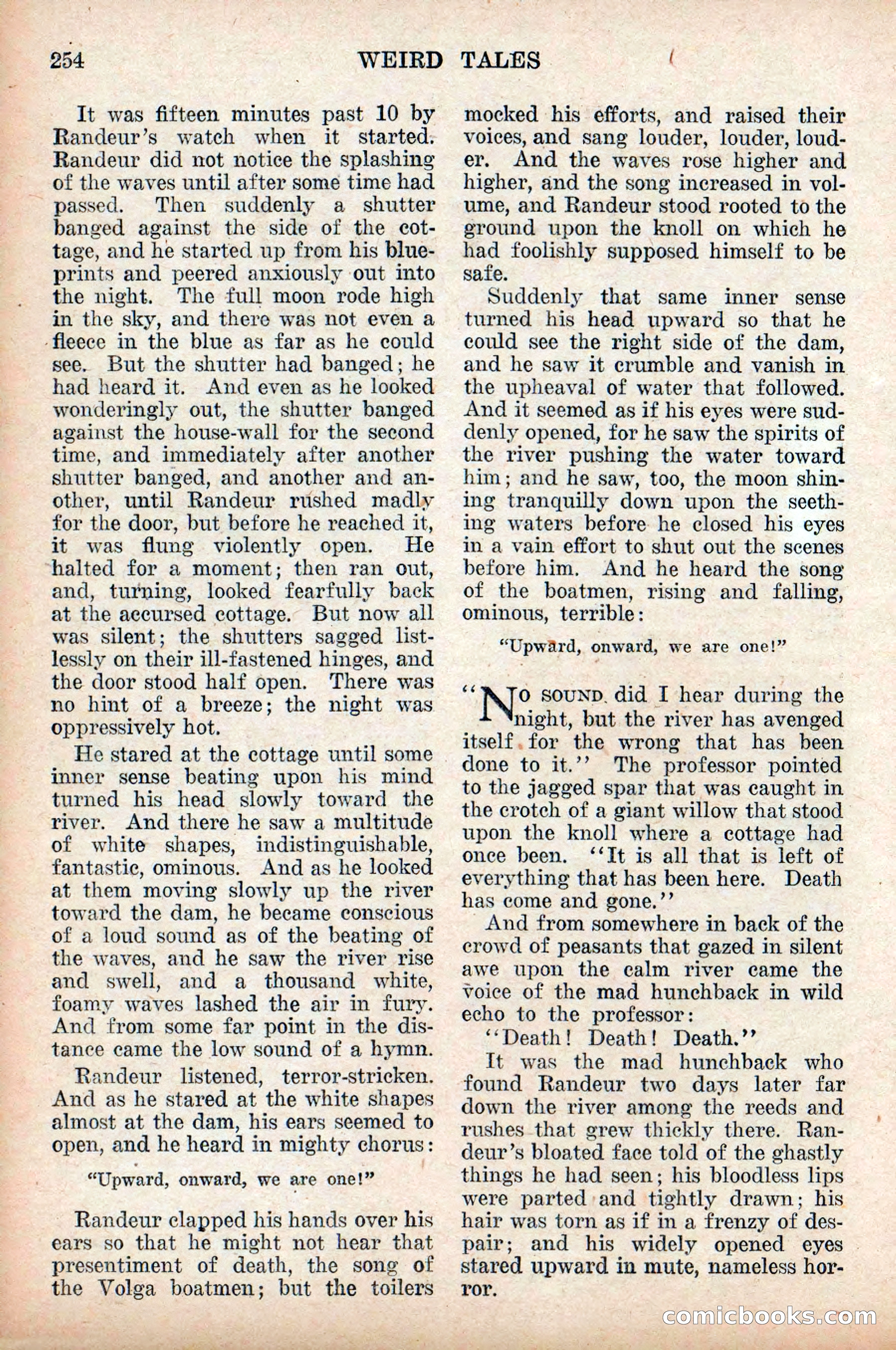 Weird Tales, Vol. 9, No. 2 — page 112 of 148