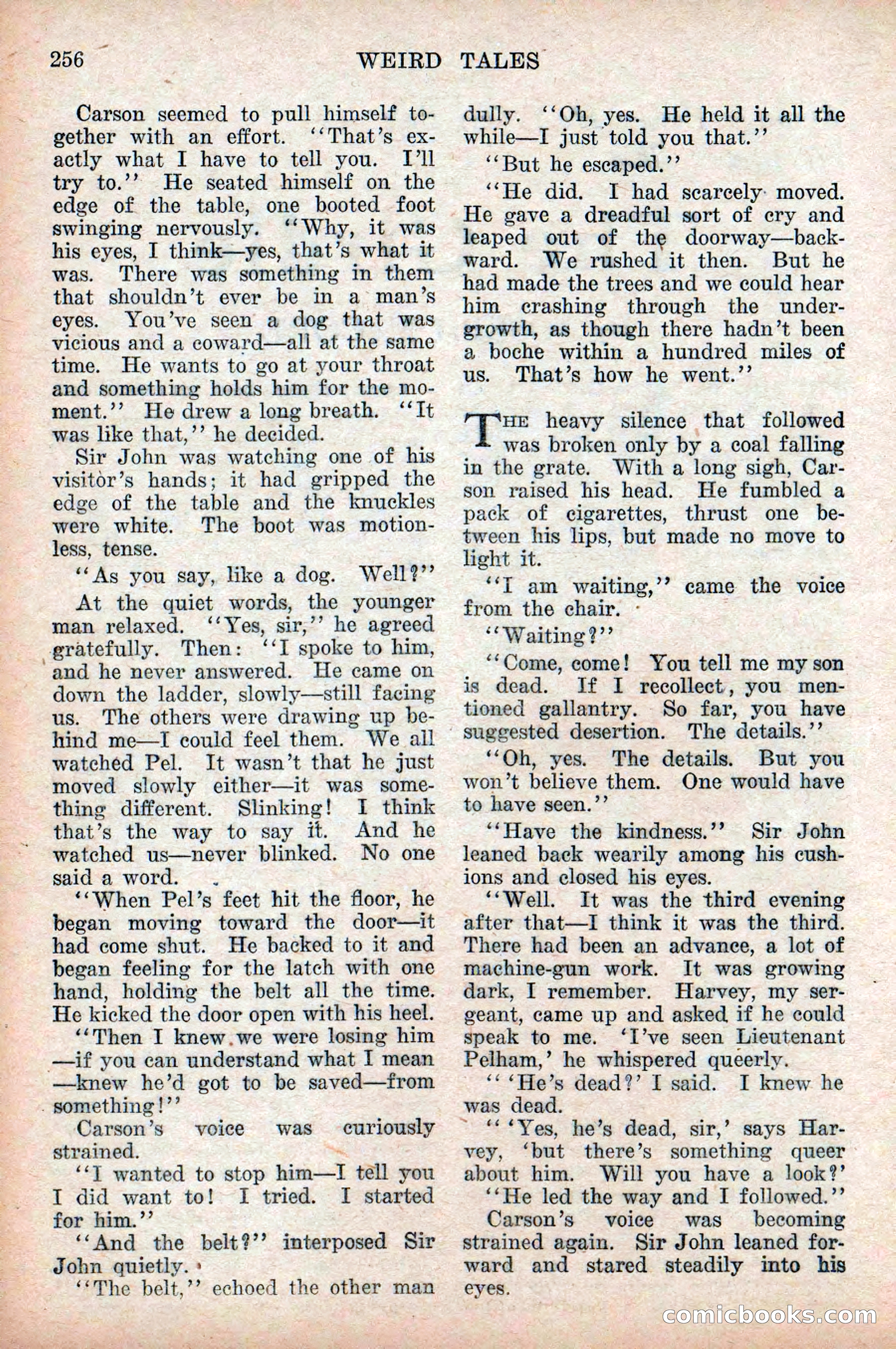 Weird Tales, Vol. 9, No. 2 — page 114 of 148