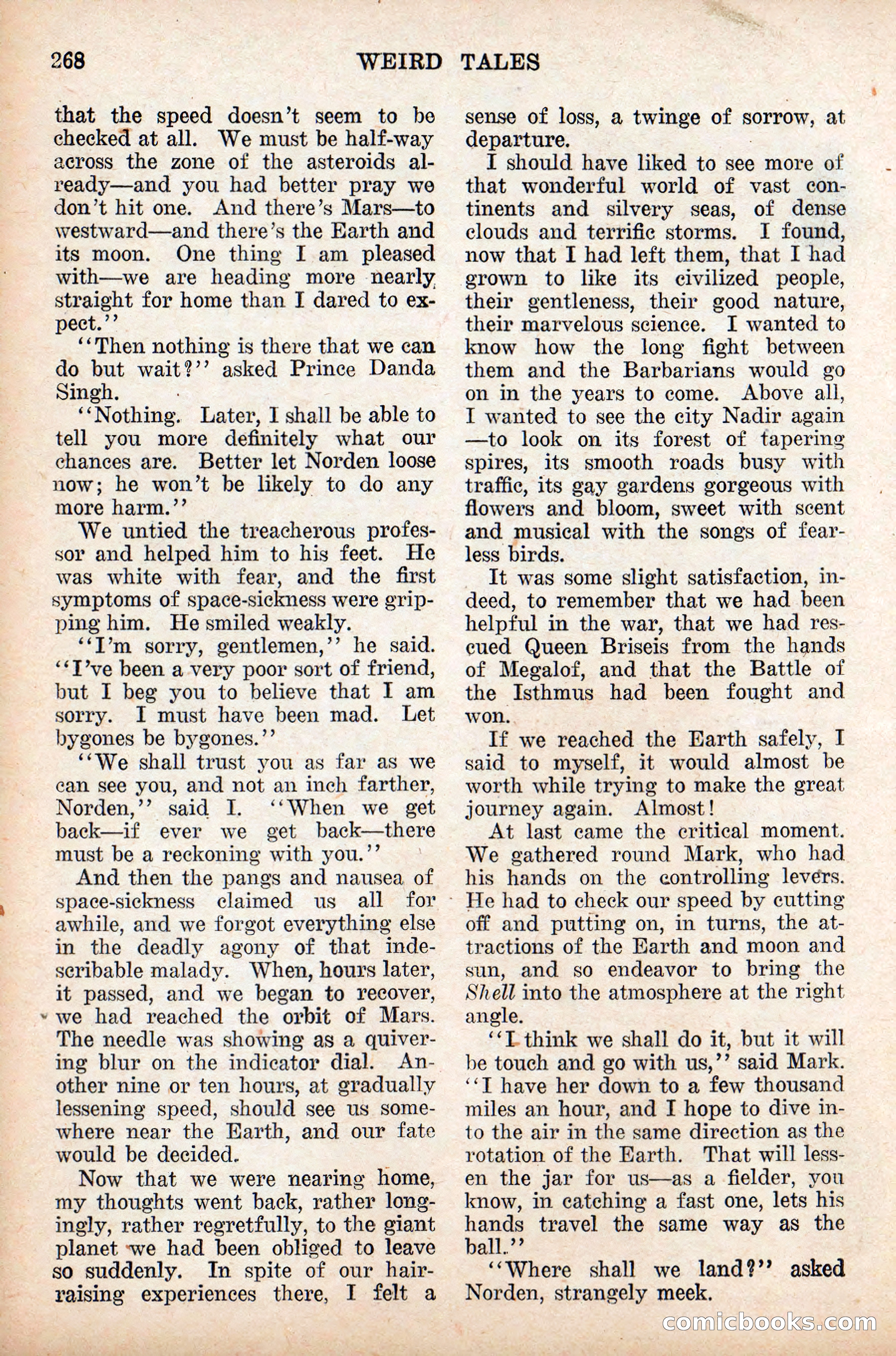 Weird Tales, Vol. 9, No. 2 — page 126 of 148