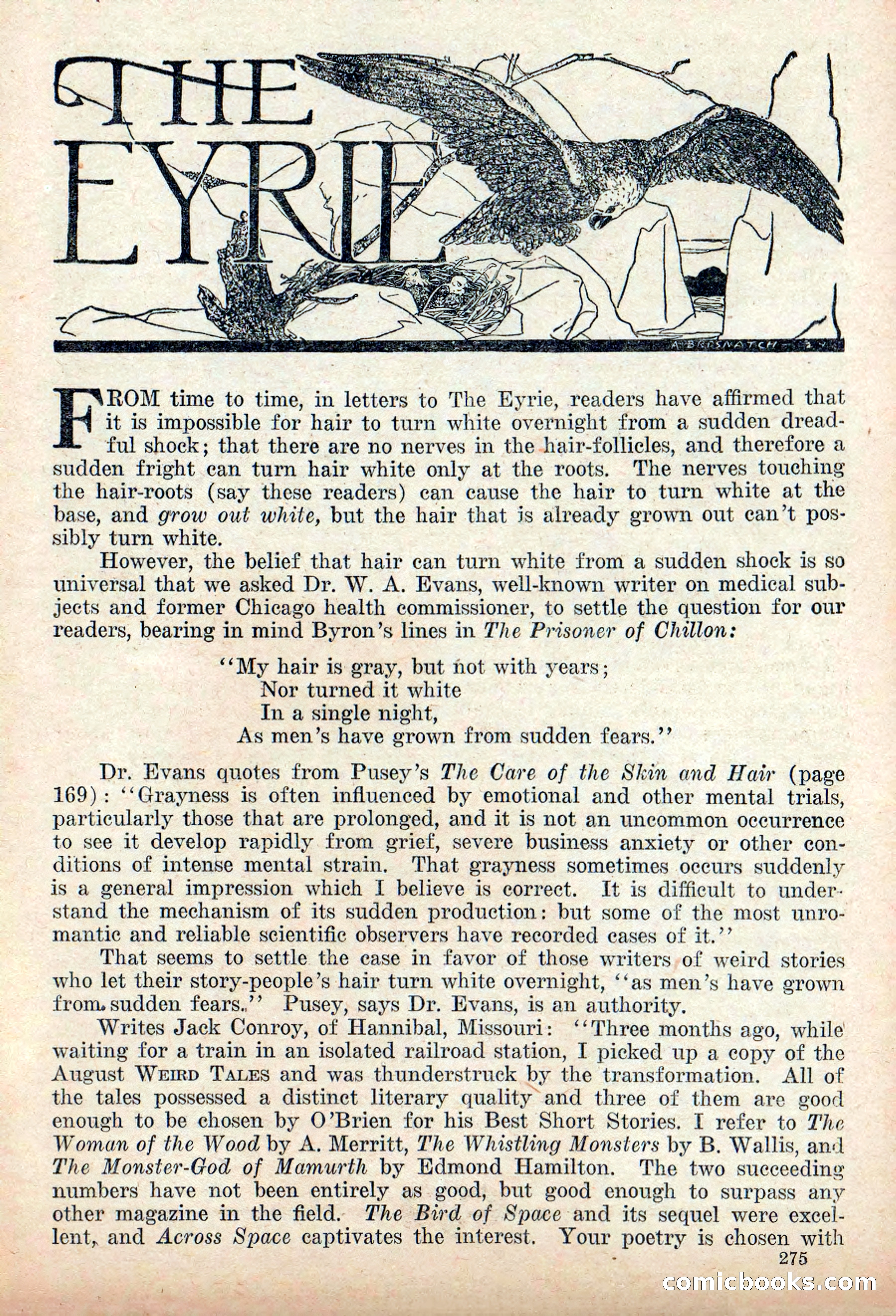 Weird Tales, Vol. 9, No. 2 — page 133 of 148