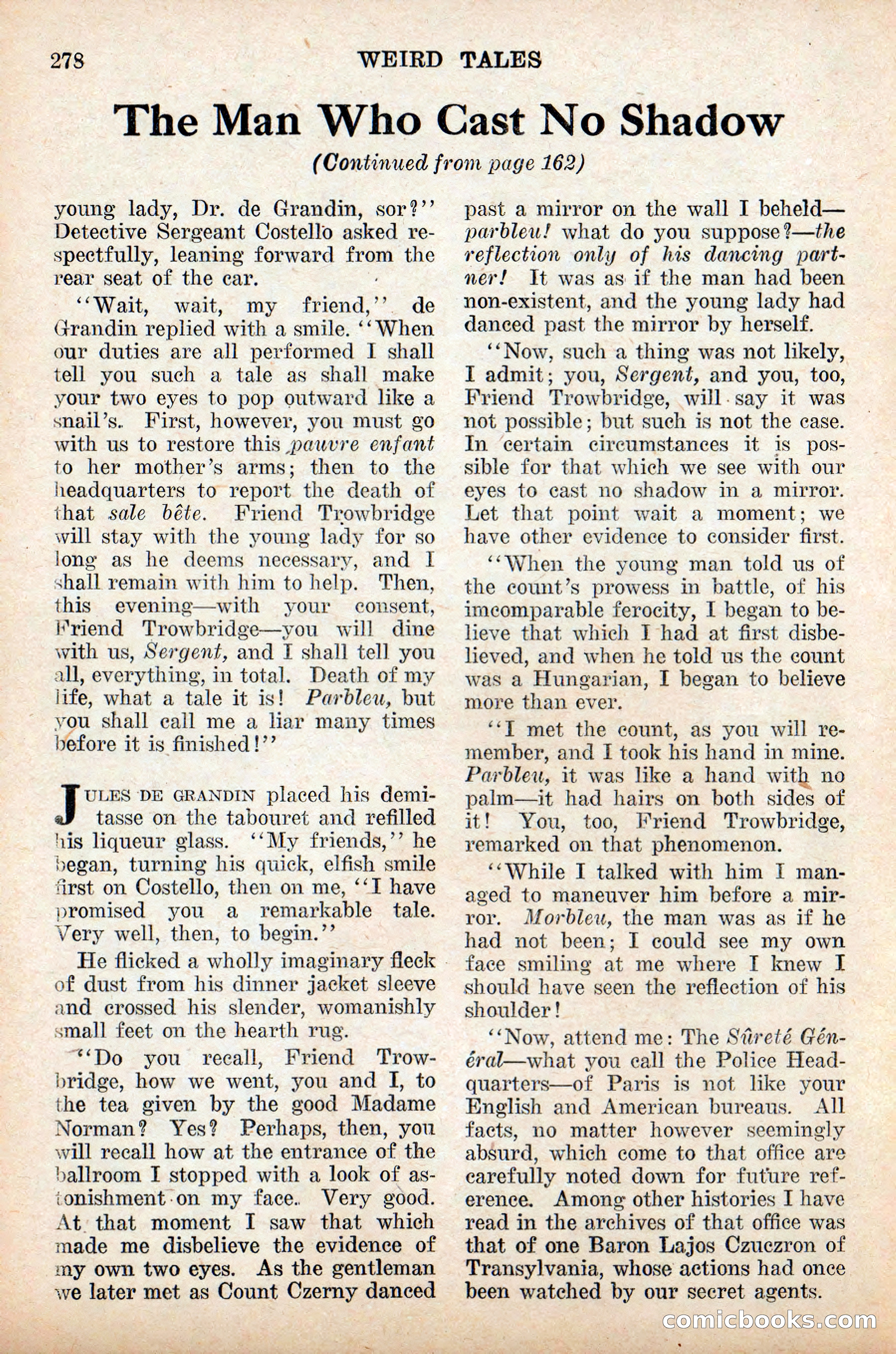 Weird Tales, Vol. 9, No. 2 — page 136 of 148