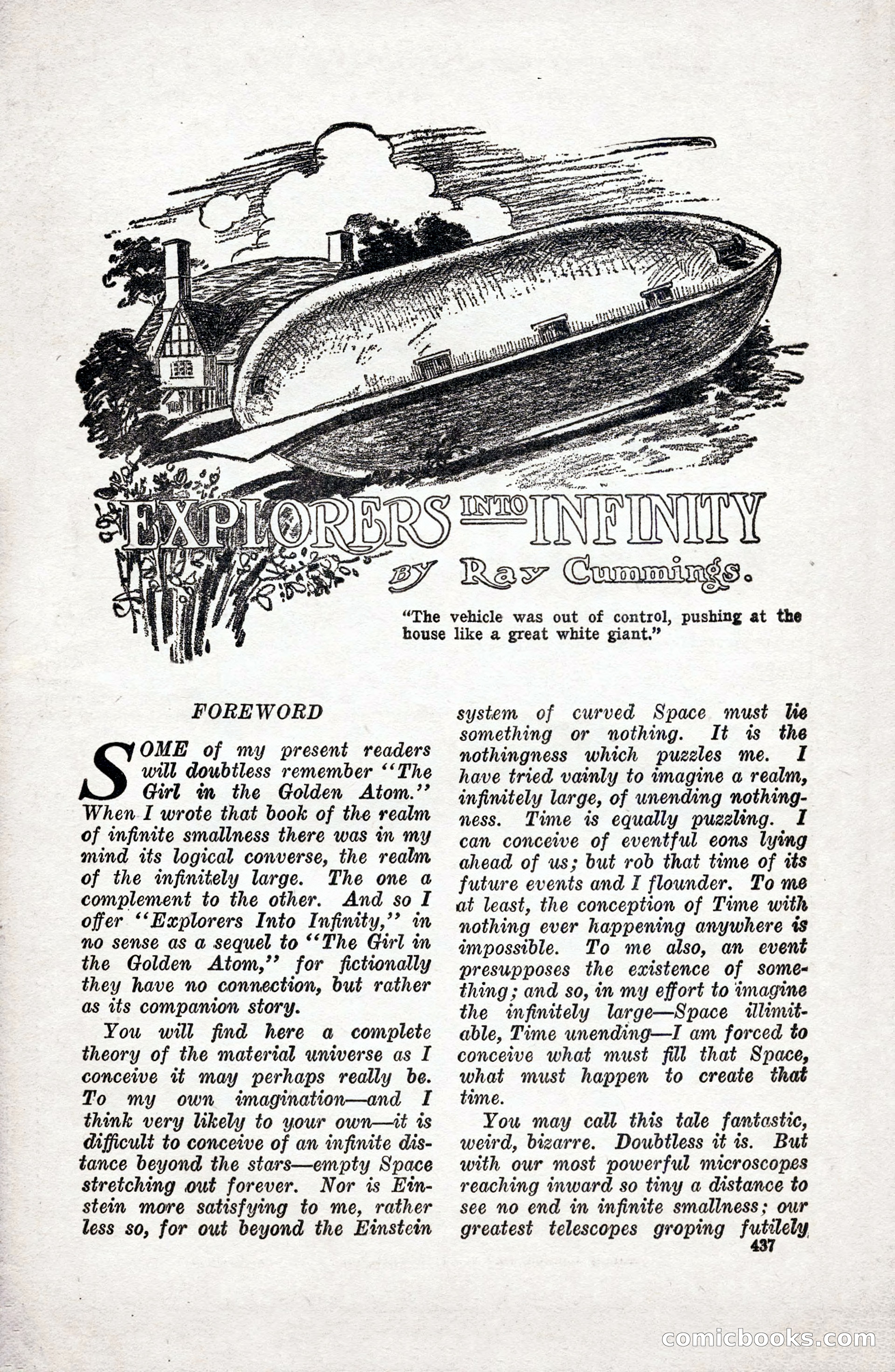 Weird Tales, Vol. 9 No. 4 — page 7 of 148