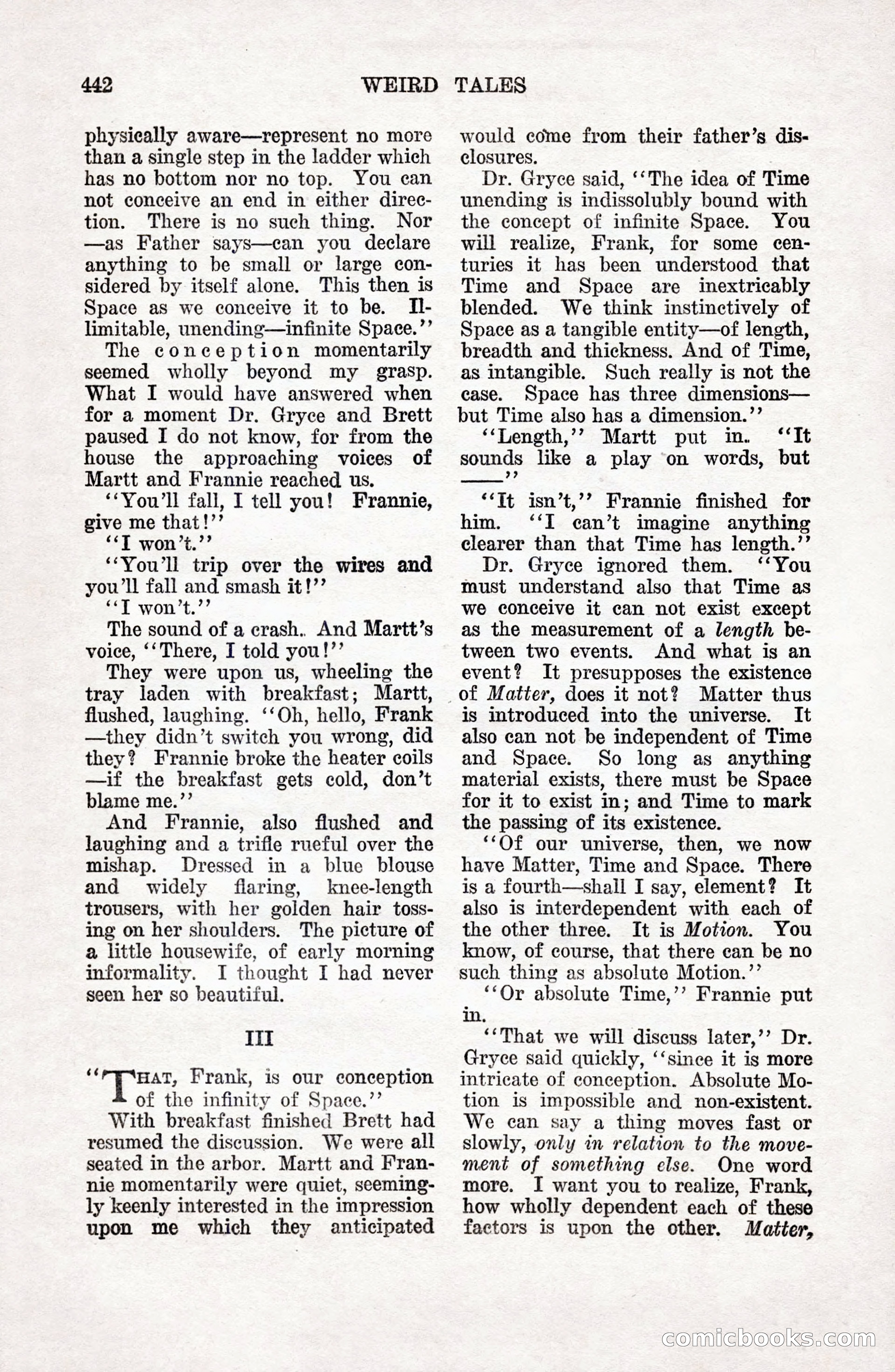 Weird Tales, Vol. 9 No. 4 — page 12 of 148