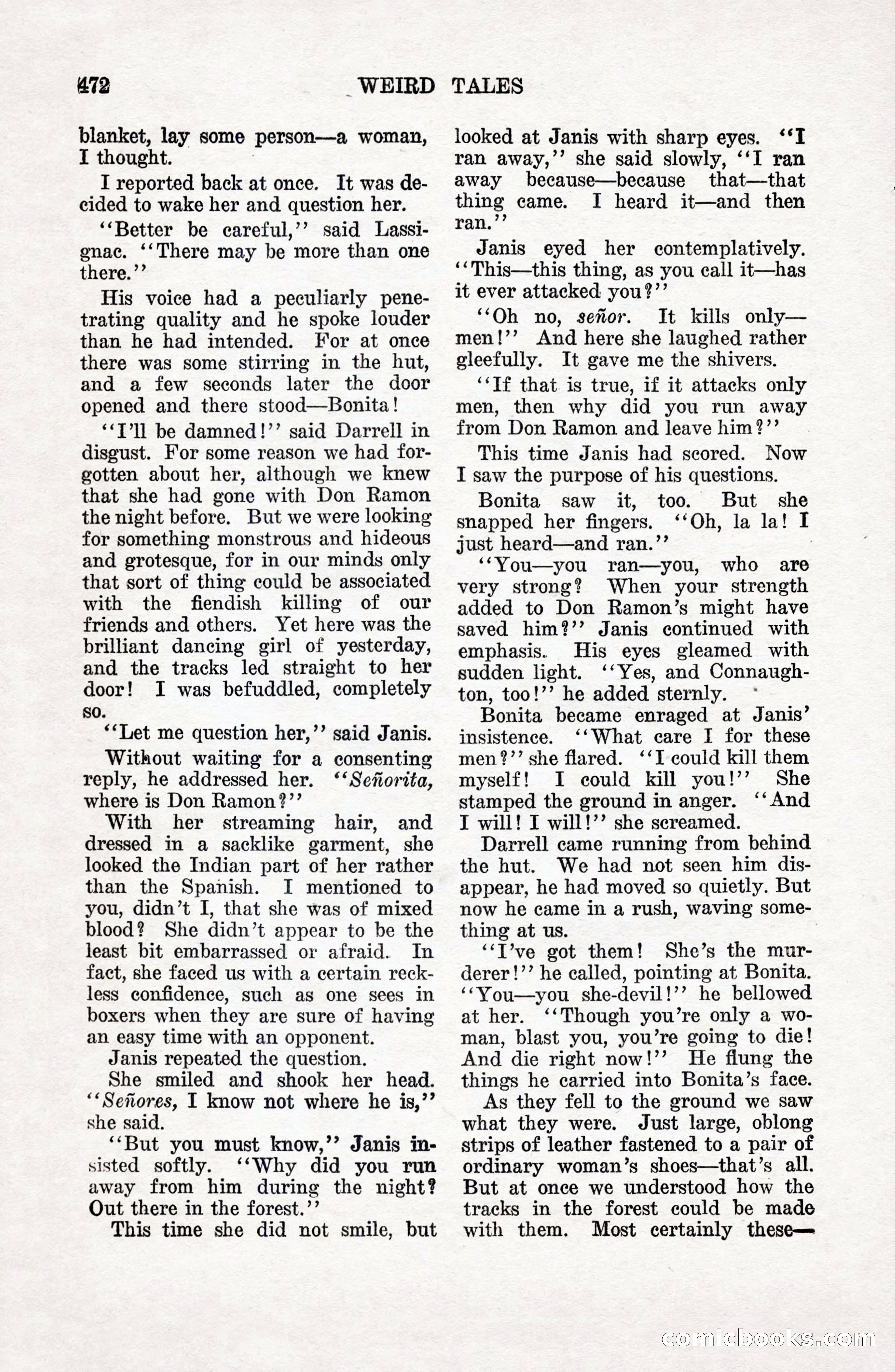 Weird Tales, Vol. 9 No. 4 — page 42 of 148