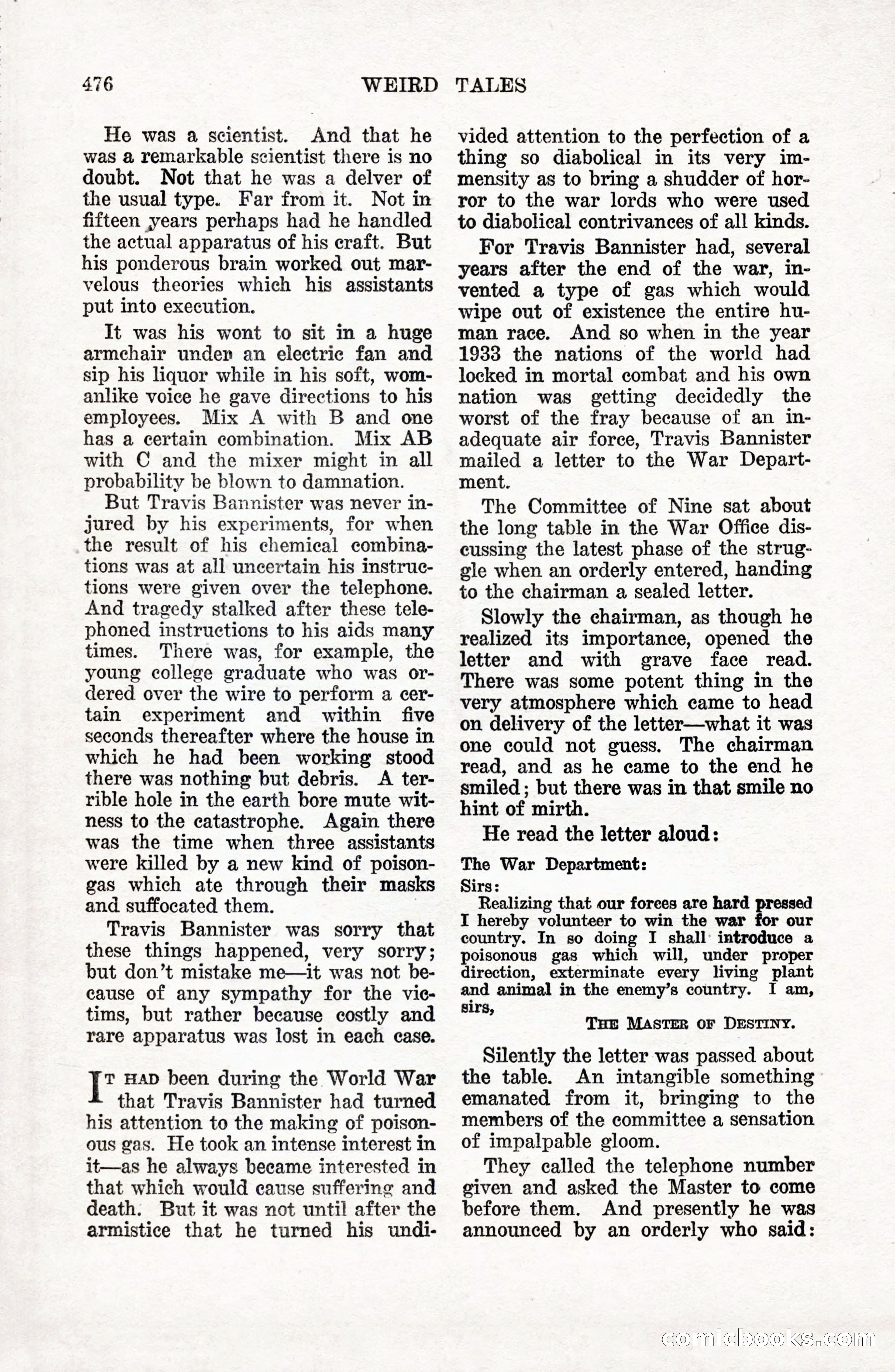 Weird Tales, Vol. 9 No. 4 — page 46 of 148